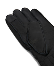 Lederhandschuhe mit Fake Fur - BK12-Black - Schwarz