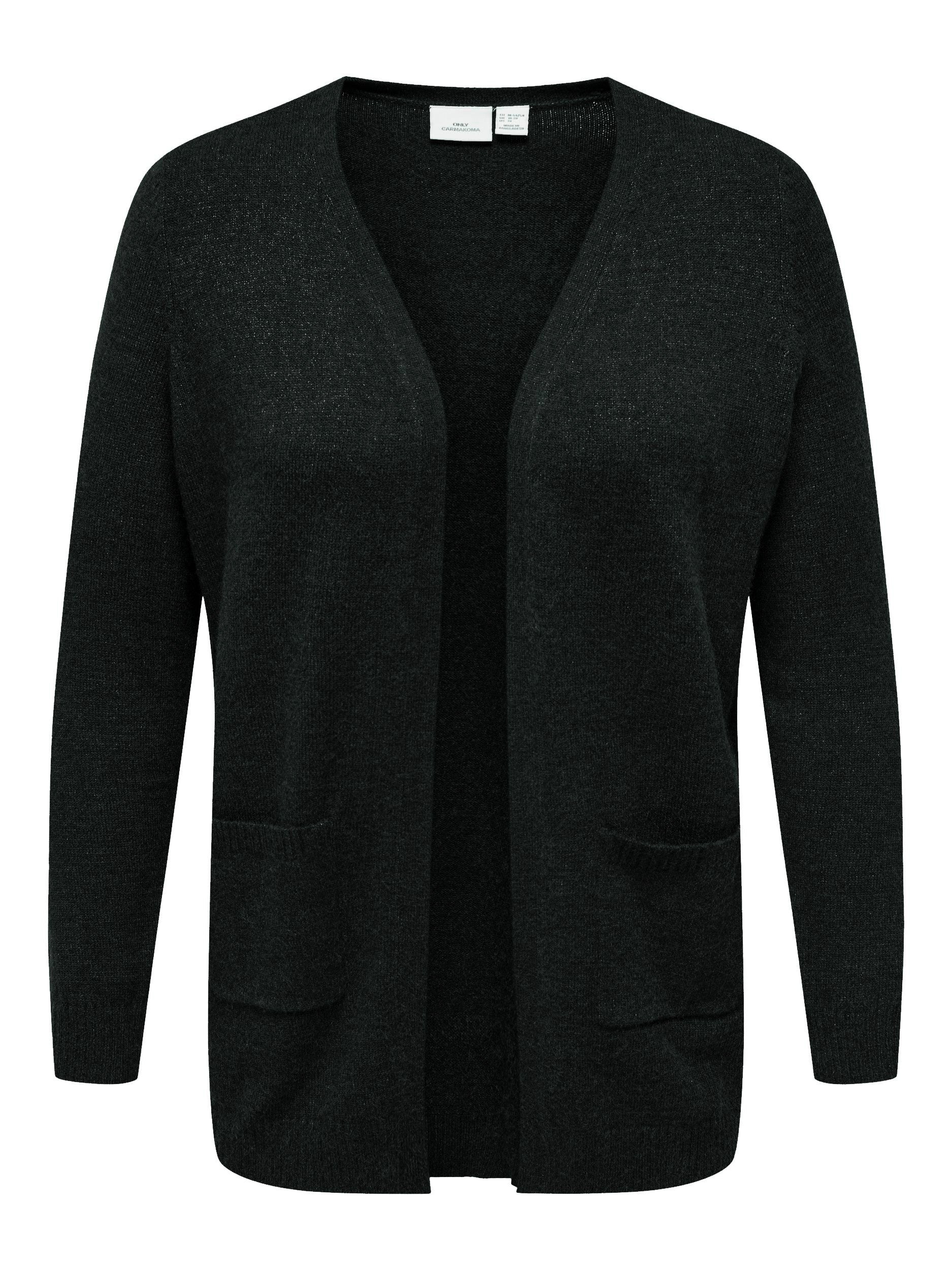 Strickcardigan aus Viskosemix - Black - Schwarz