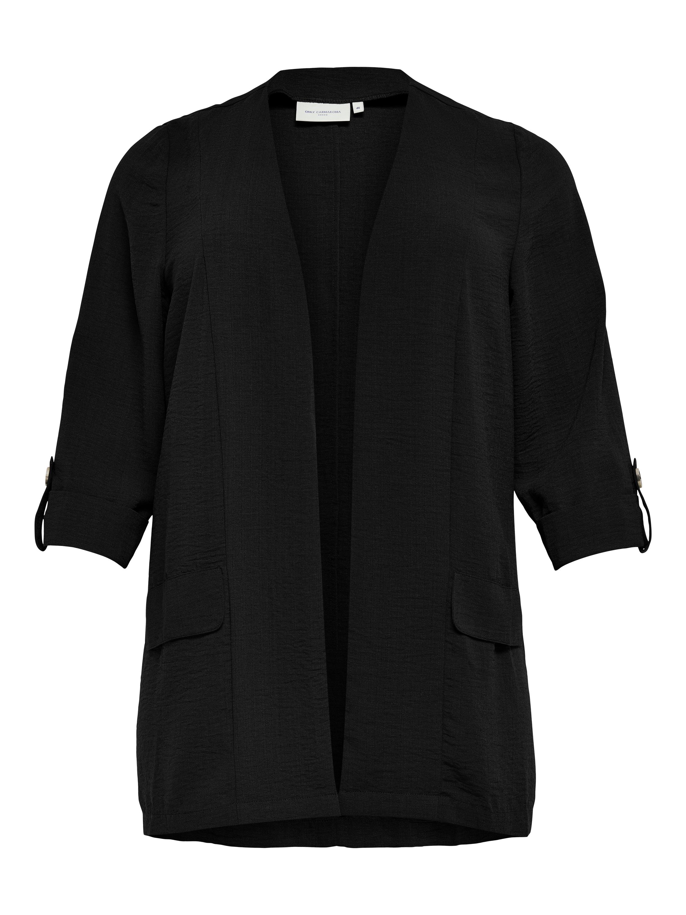 Cardigan mit Dreiviertelarm - Black - Schwarz