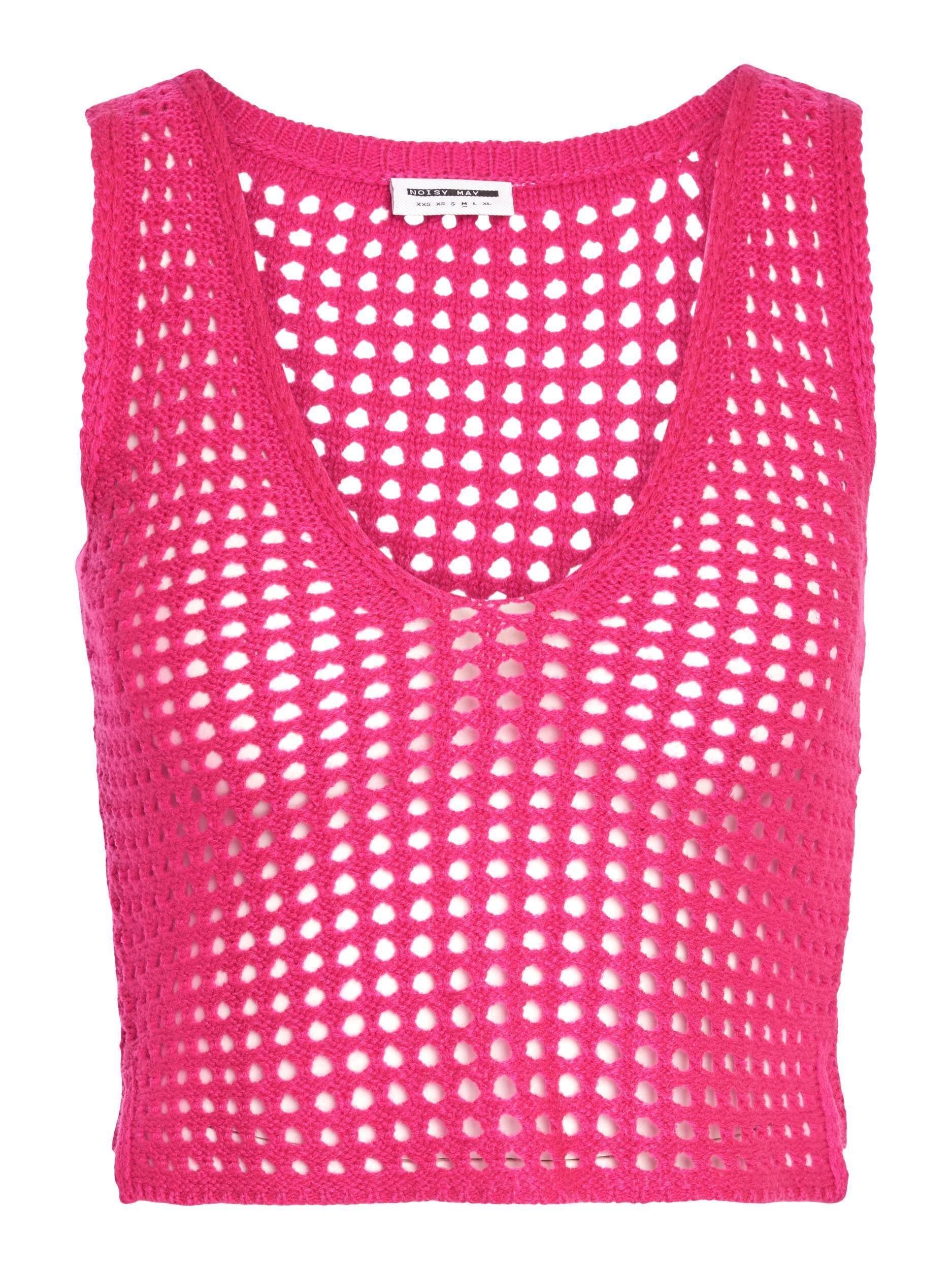Gehäkeltes Top - Pink Yarrow - Pink
