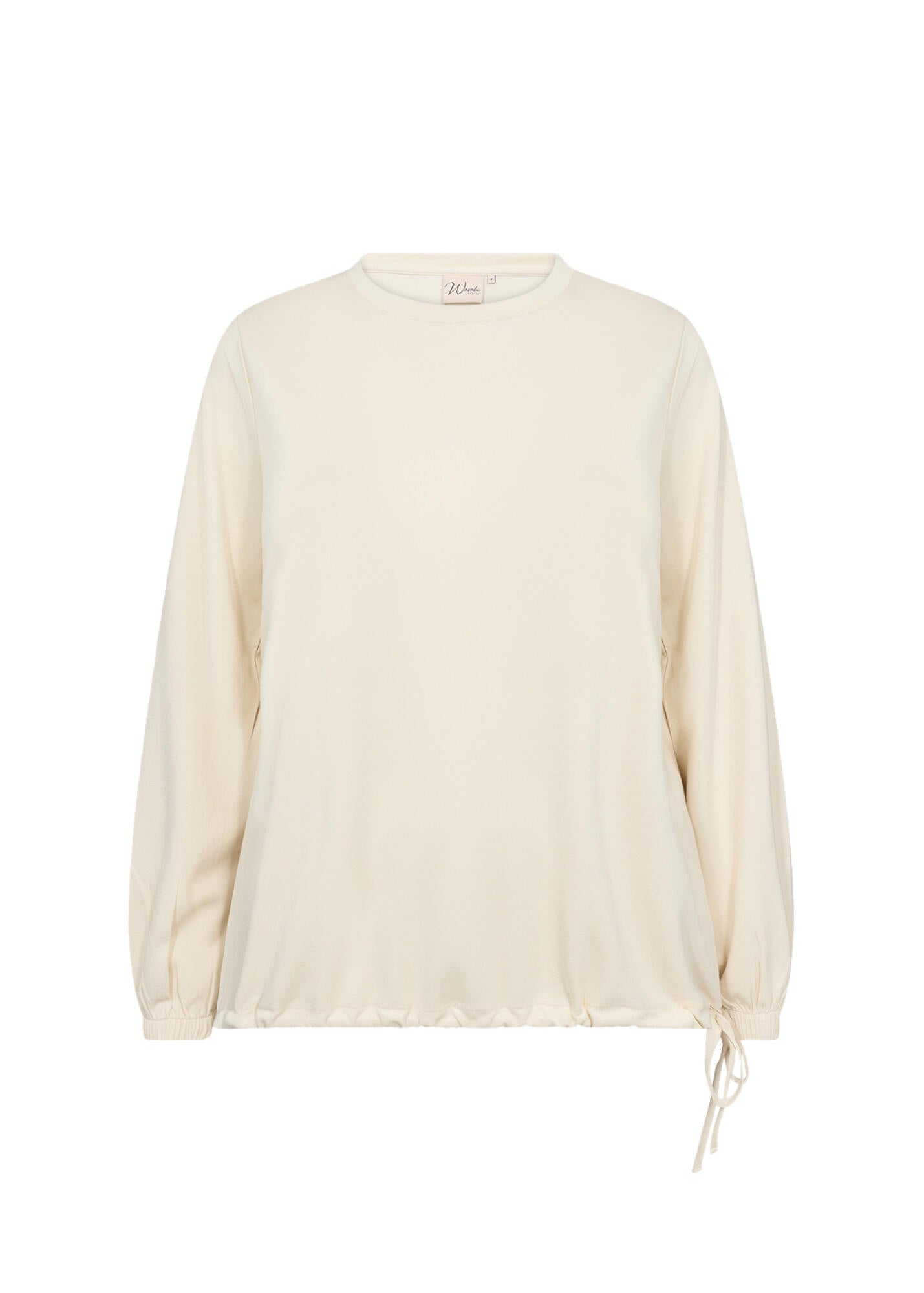 Langarmshirt aus Modalmix - 1620-CREAM - Creme