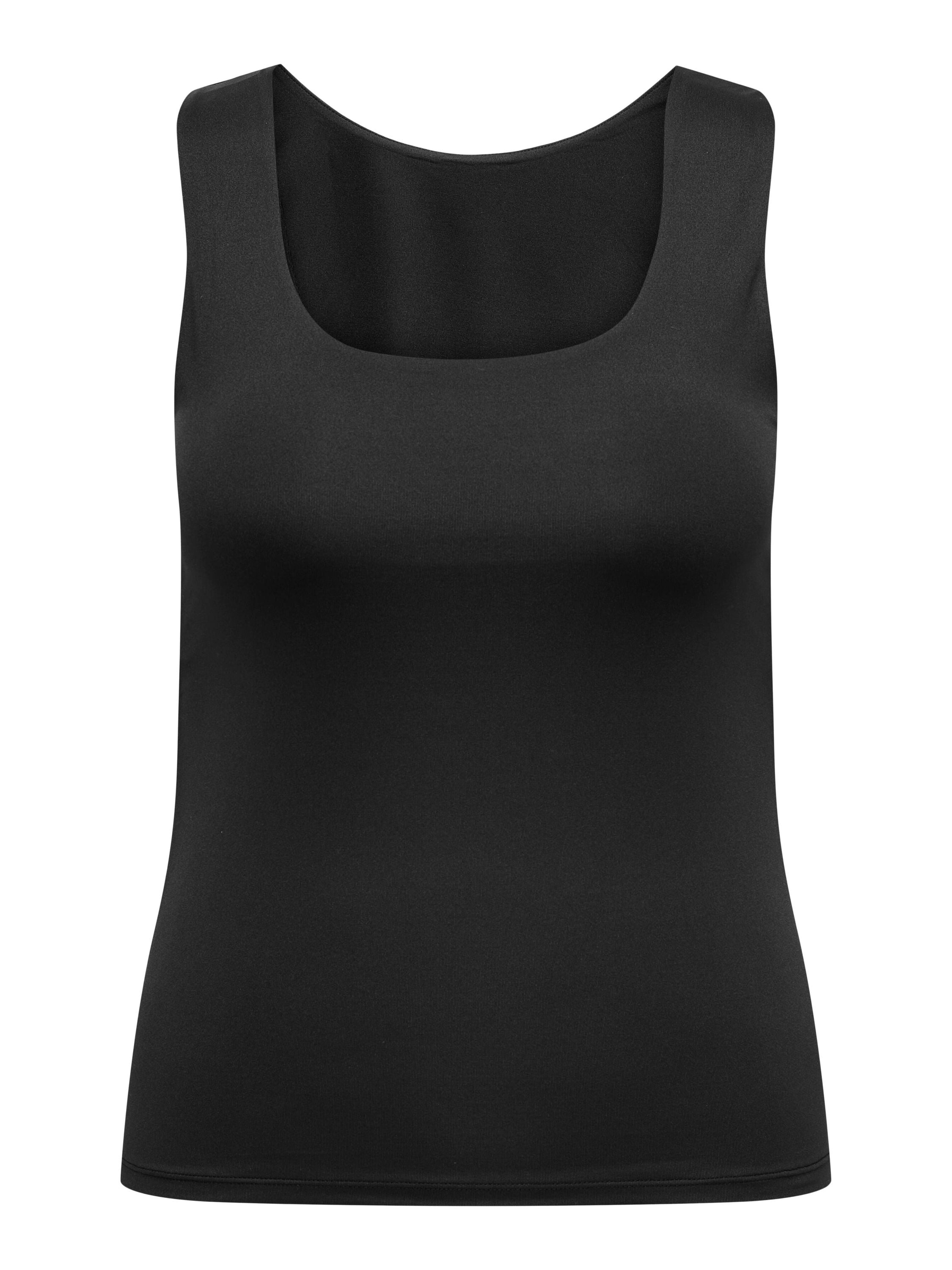 Top Regular Fit - Black - Schwarz