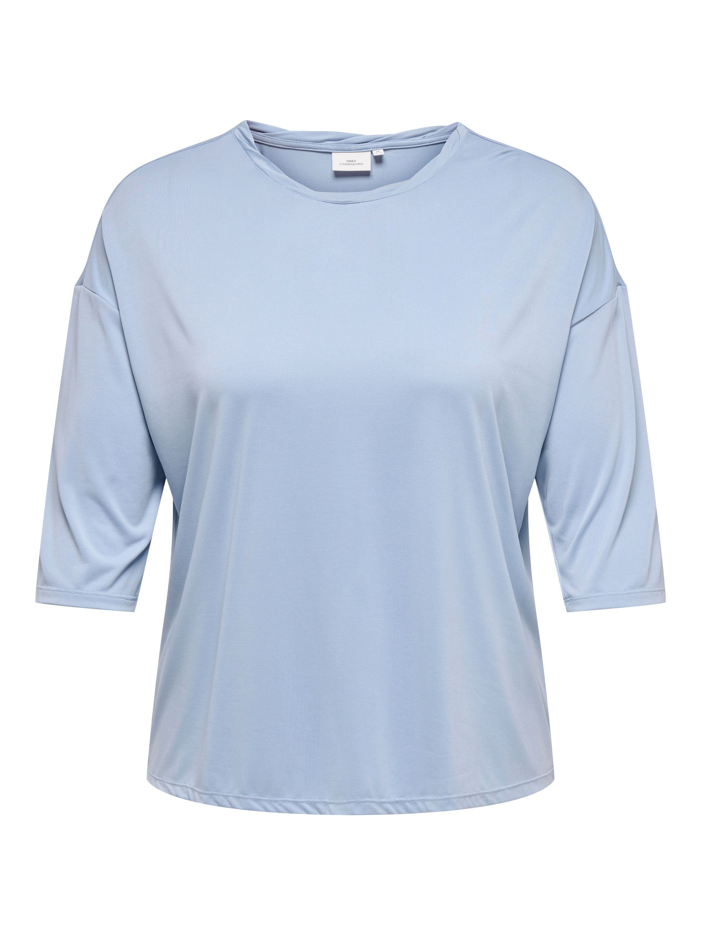 T-Shirt HANNAH aus Viskosemix - Soft Chambray - Blau