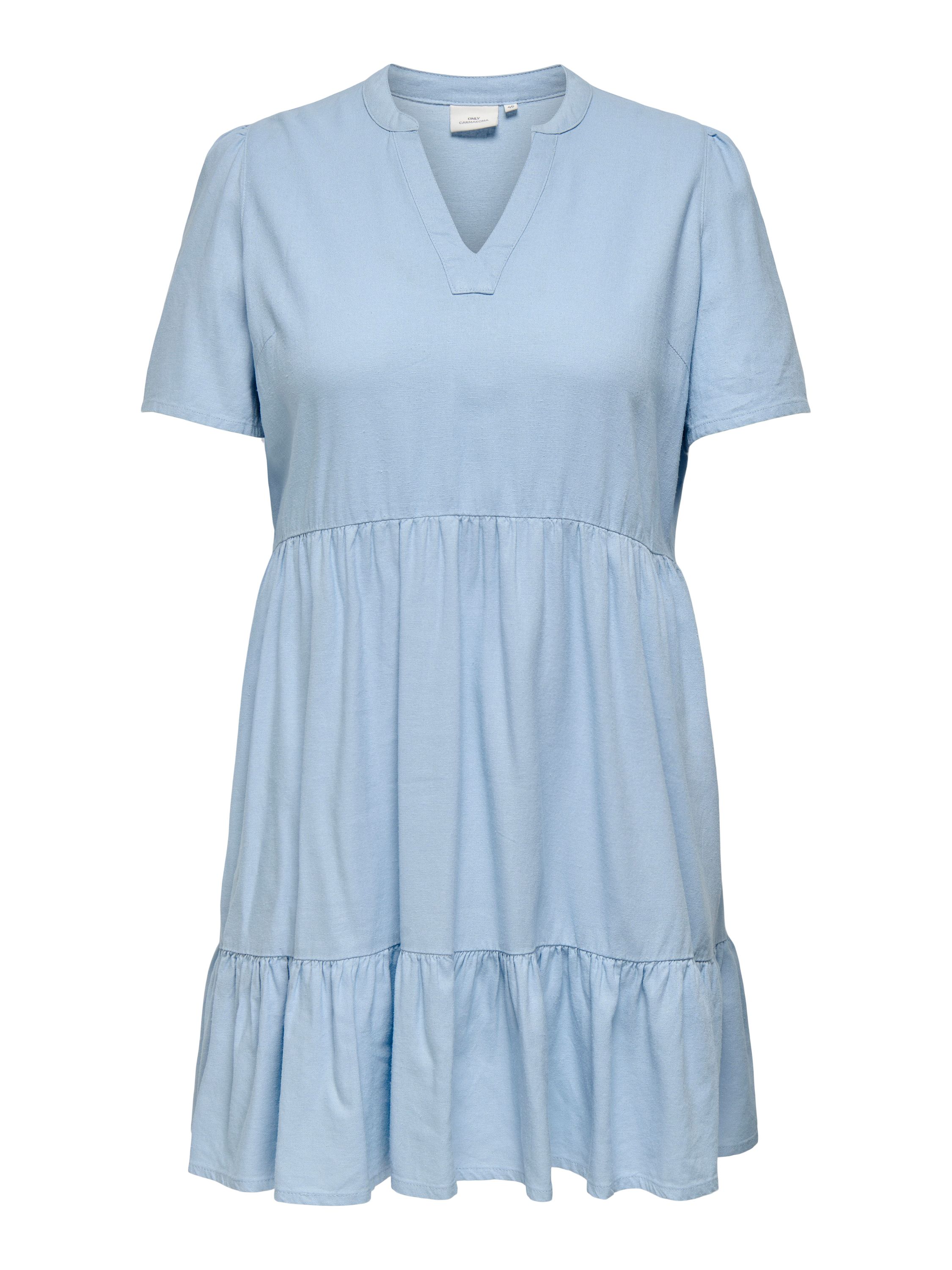 Sommerkleid aus Leinenmix - Cashmere Blue - Blau