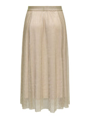 Plisseerock TINGA Maxi - Peyote/Silver Glitter - Gold