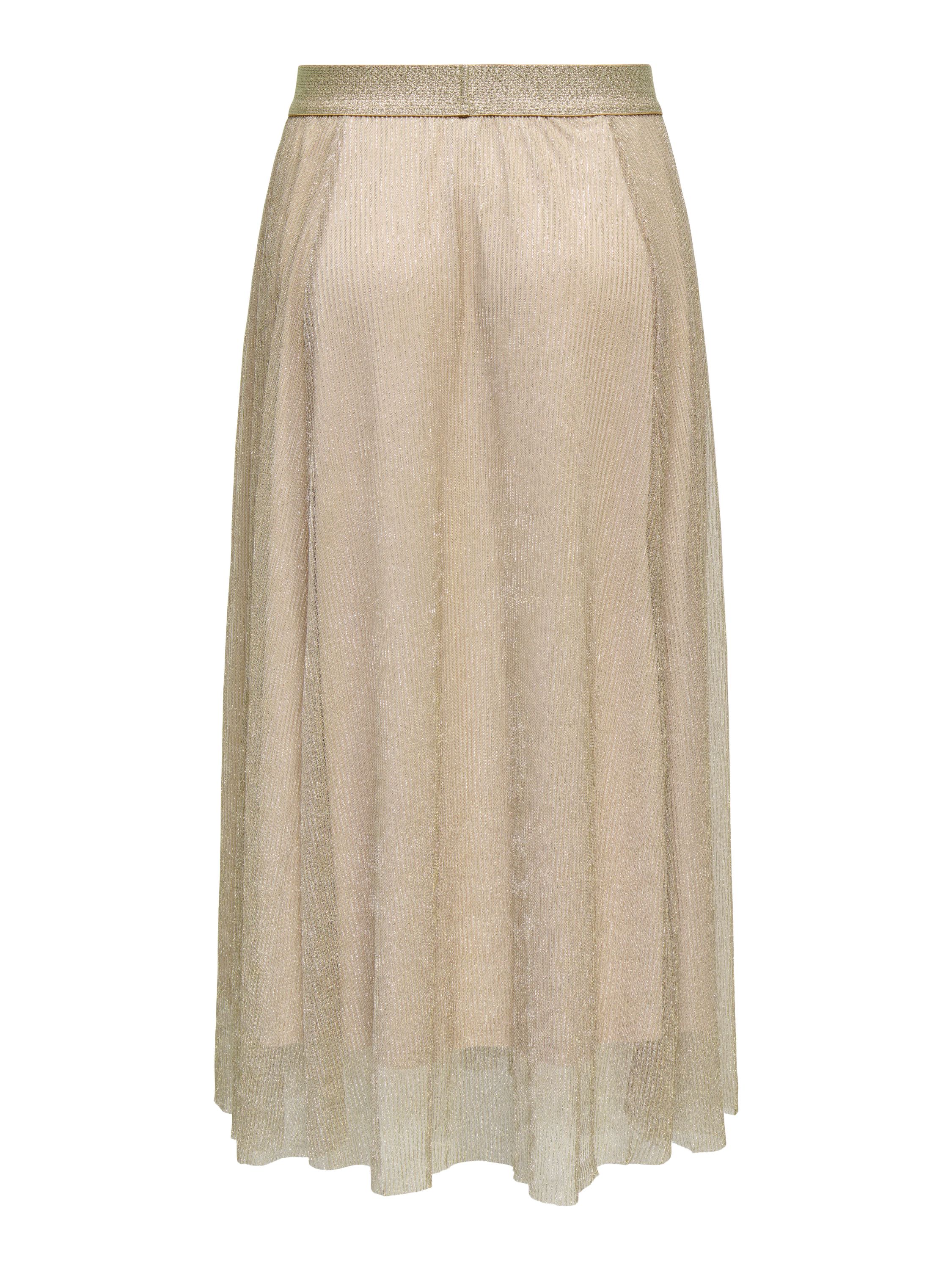 Plisseerock TINGA Maxi - Peyote/Silver Glitter - Gold