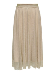 Plisseerock TINGA Maxi - Peyote/Silver Glitter - Gold