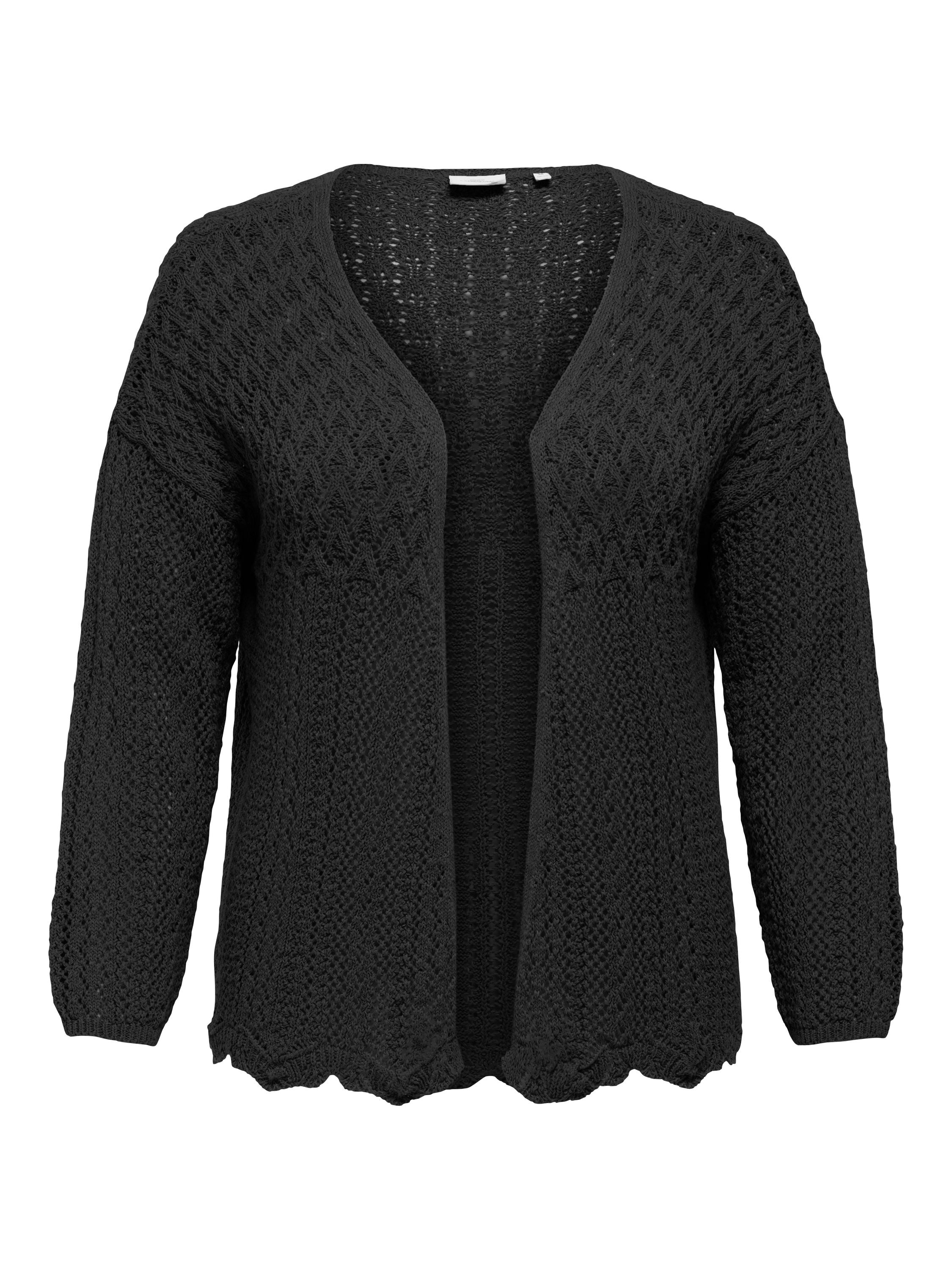 Strickjacke NOLA aus Baumwollmix - Black - Schwarz
