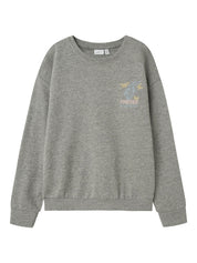 Sweatshirt aus Bio-Baumwolle - Light Grey Melange - Grau