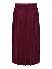 Plisseerock Maxi GISELLE - Cabernet - Rot