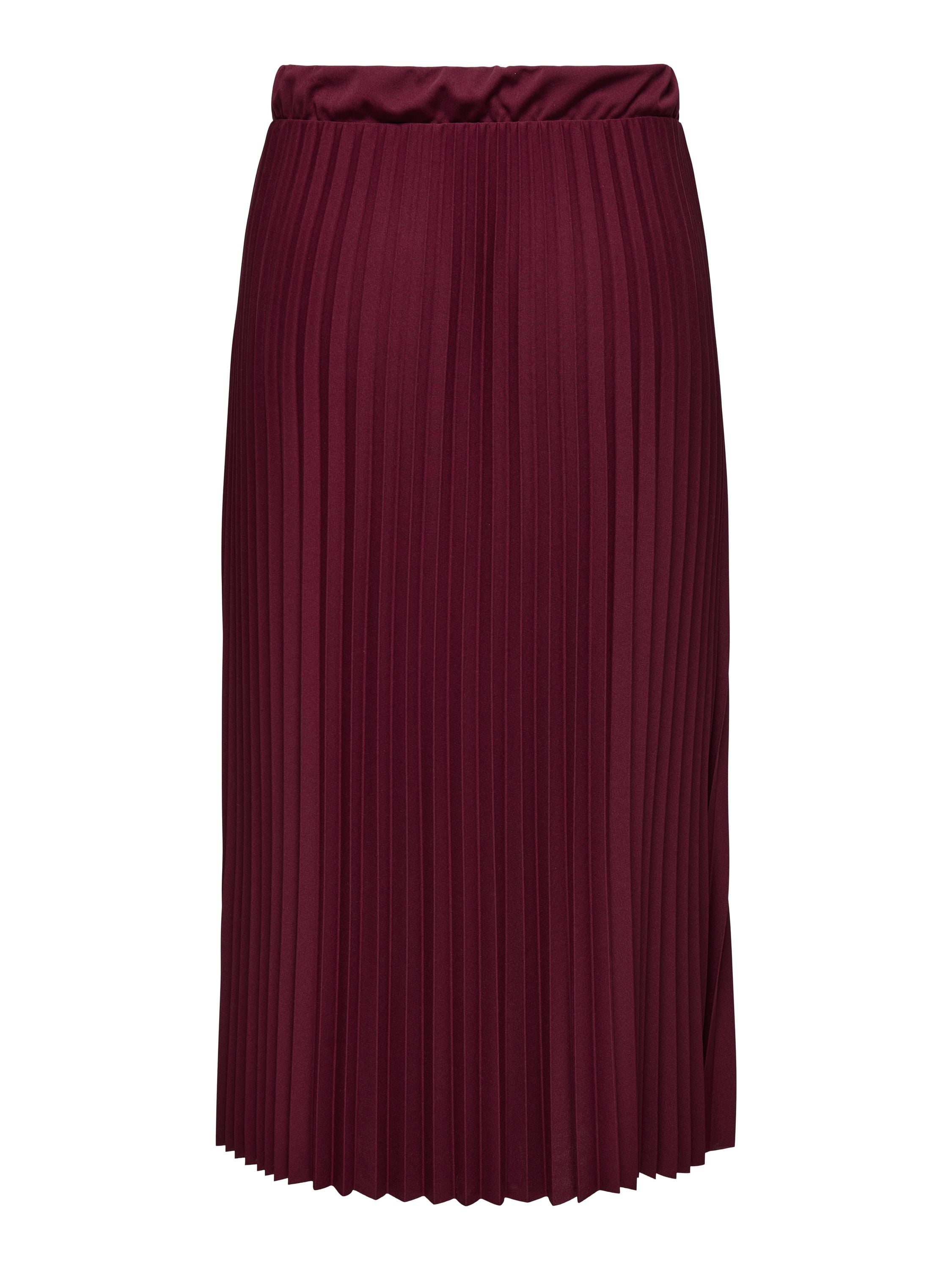 Plisseerock Maxi GISELLE - Cabernet - Rot