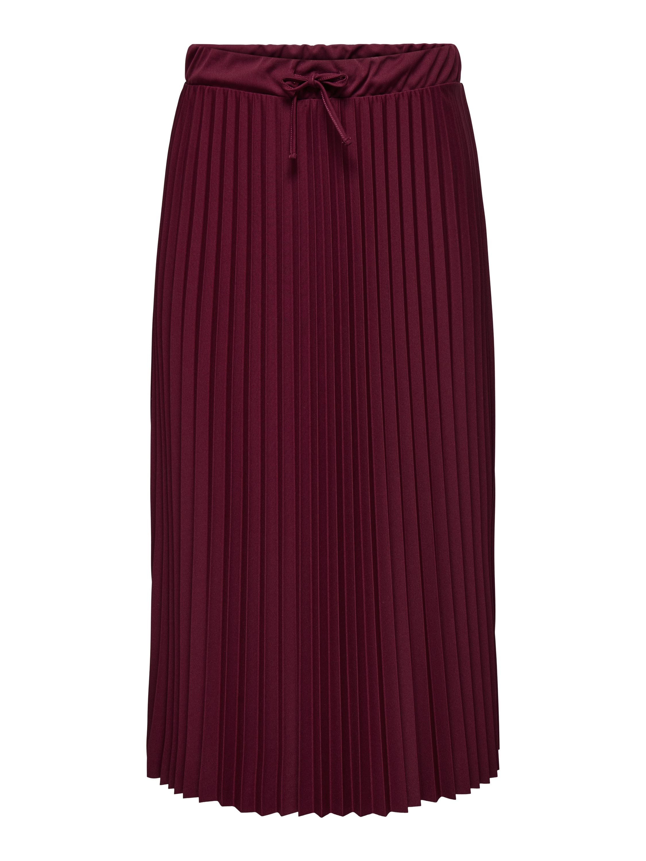 Plisseerock Maxi GISELLE - Cabernet - Rot