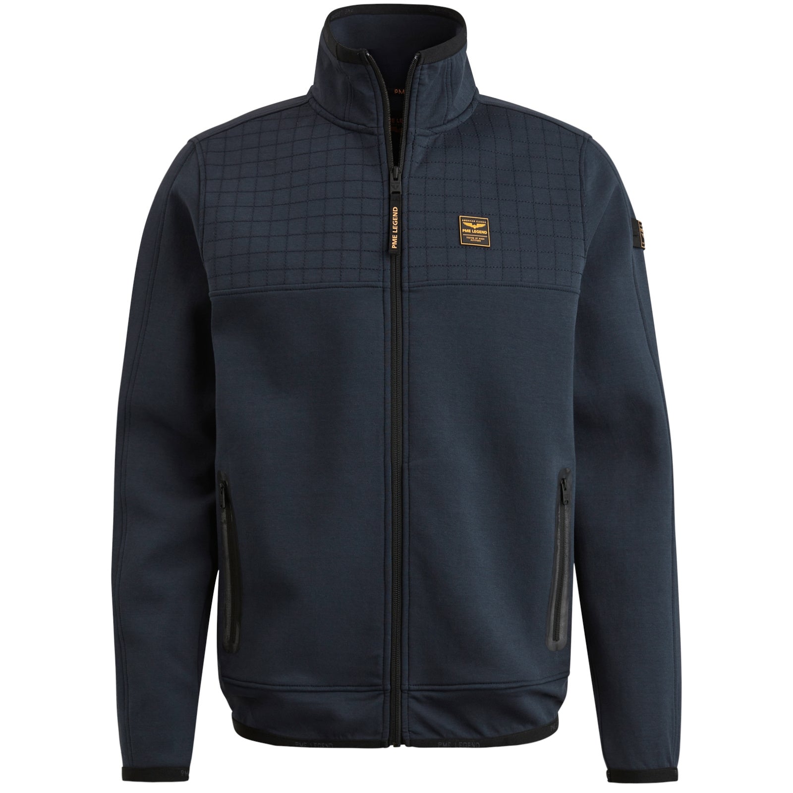 Sweatjacke mit Stehkragen - 5281-Salute - Blau