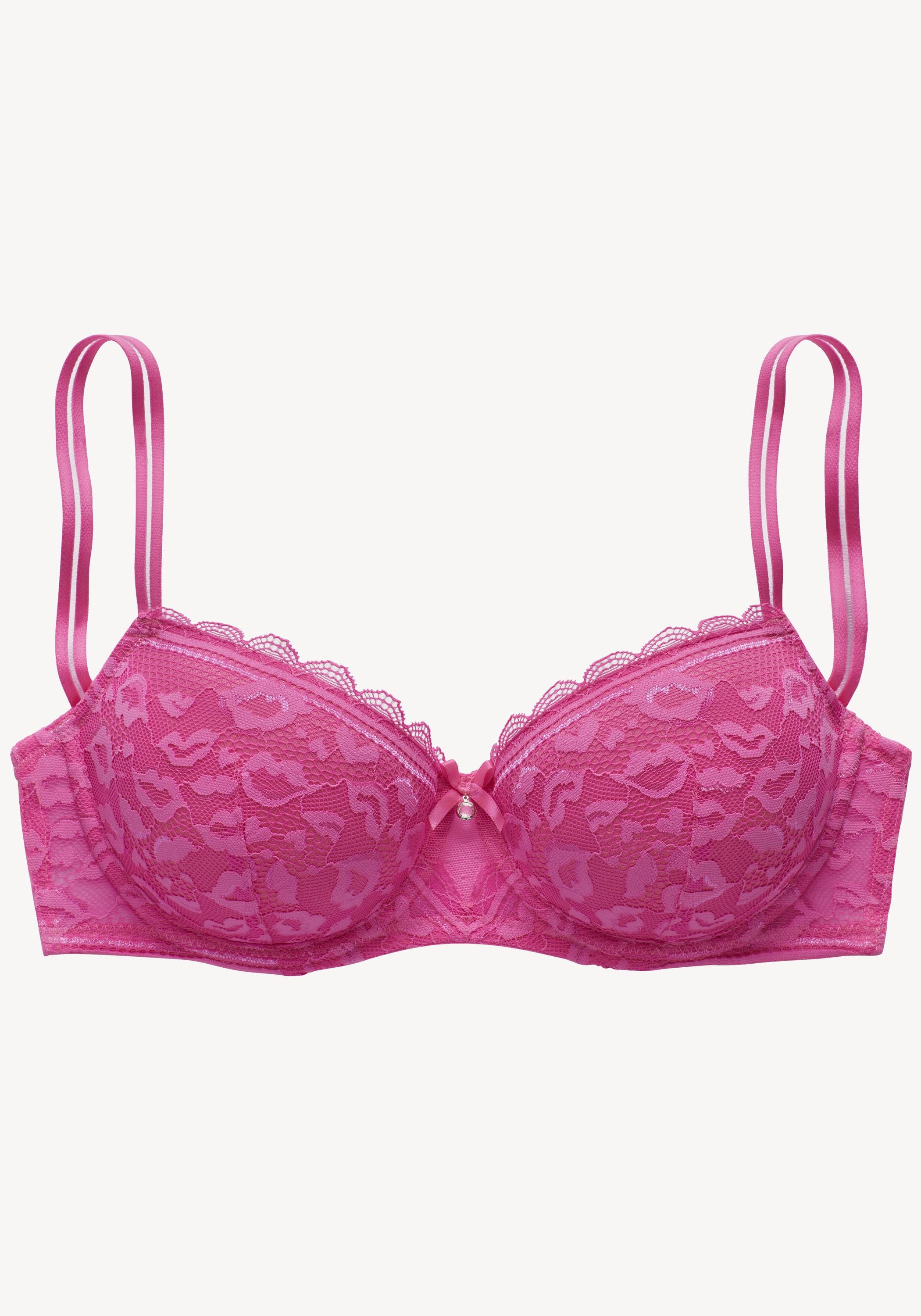 Bügel-BH mit Spitze - 776-pink - Pink
