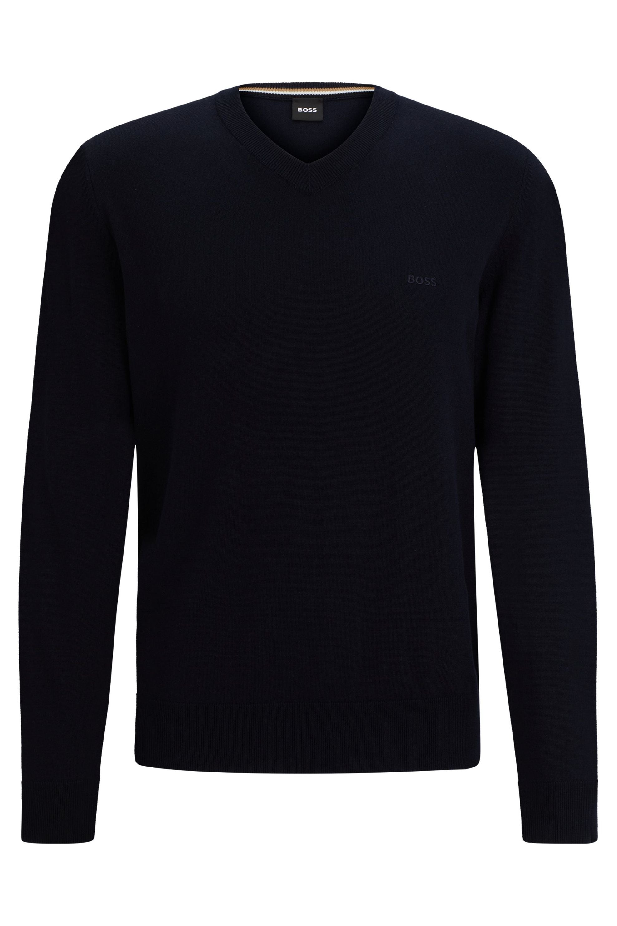 Strickpullover aus Baumwolle - 404-Dark Blue - Blau