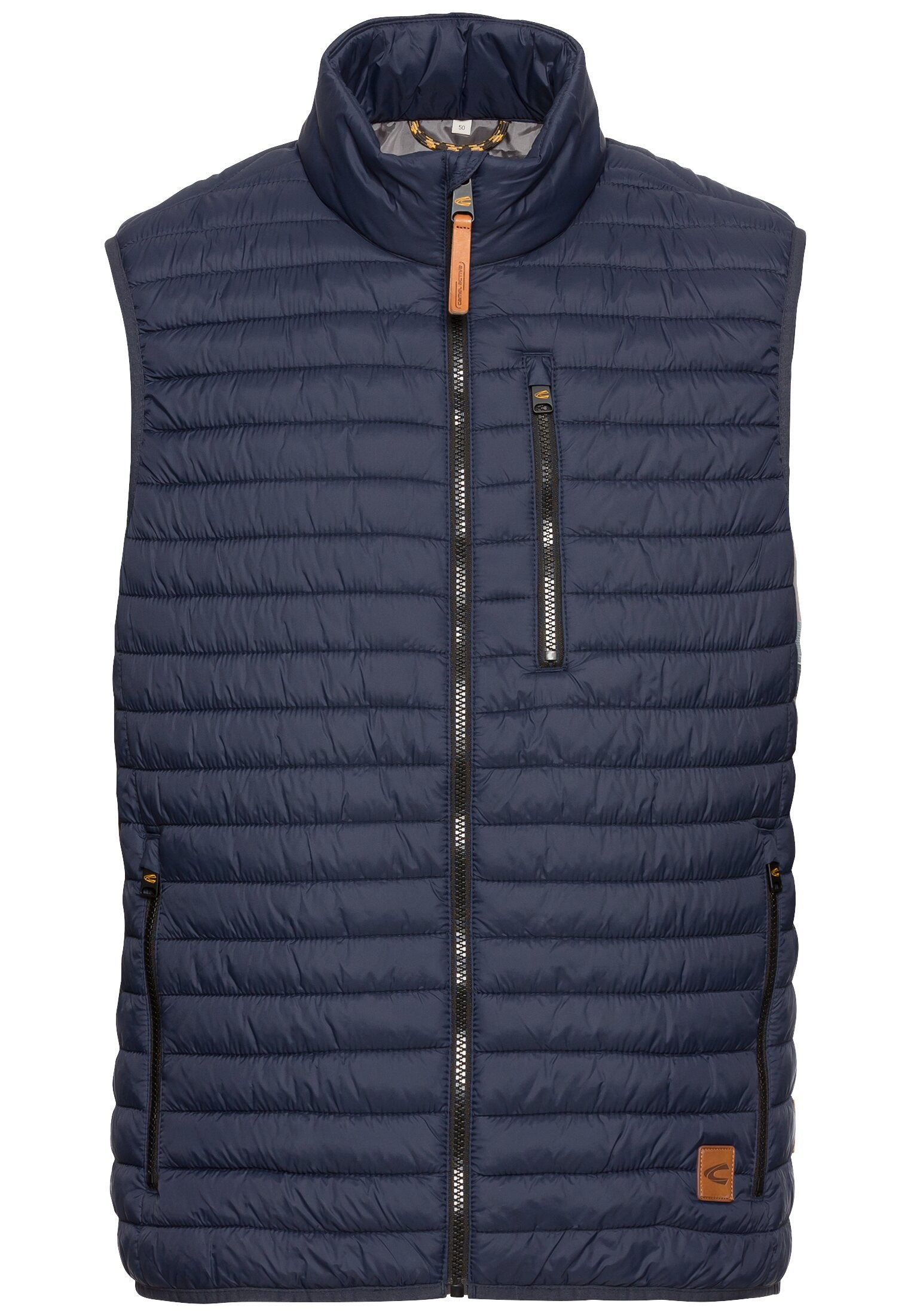 Steppweste mit Stehkragen - 47-Night Blue - Blau