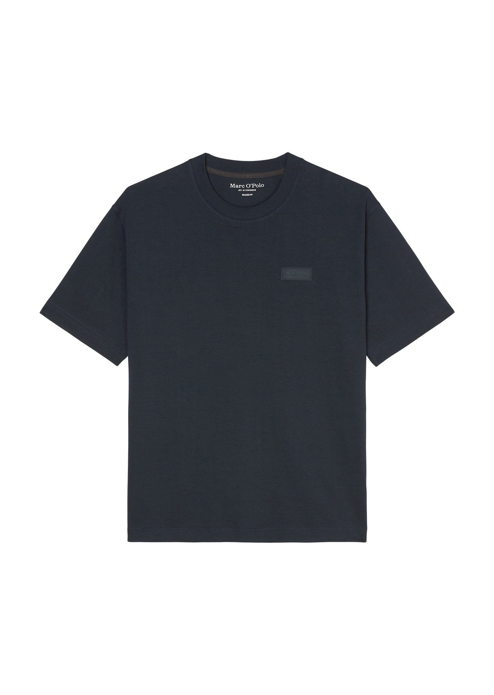 T-Shirt aus Baumwolle - 898-dark navy - Blau