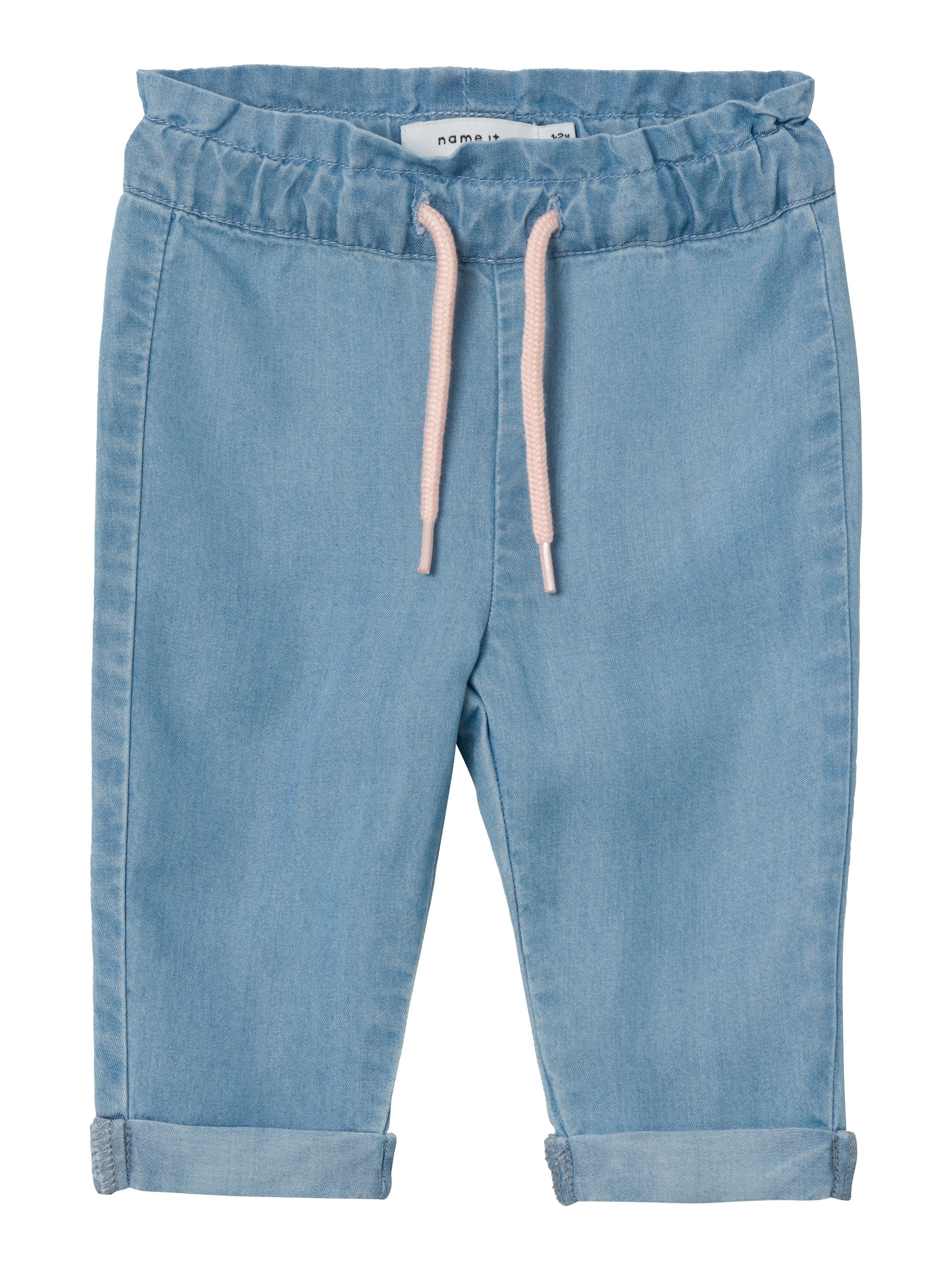 NBFBELLA BAGGY R JEANS 4556-HI NOOS - Light Blue Denim - Blau