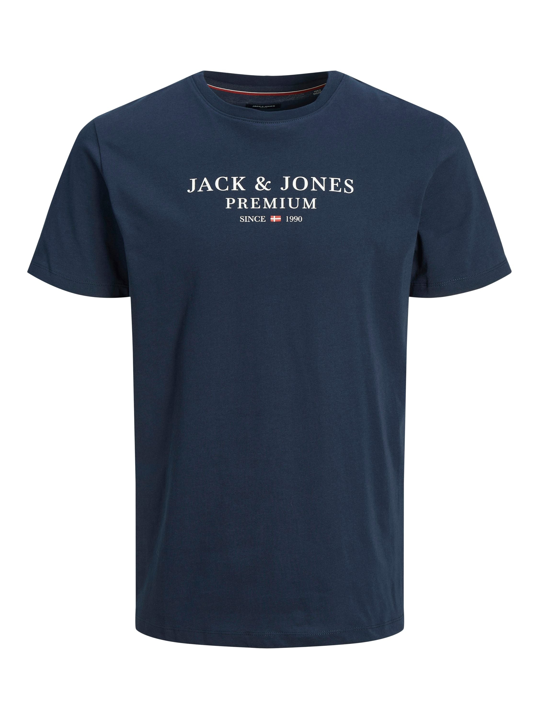 T-Shirt mit Logoprint - Navy Blazer - Blau