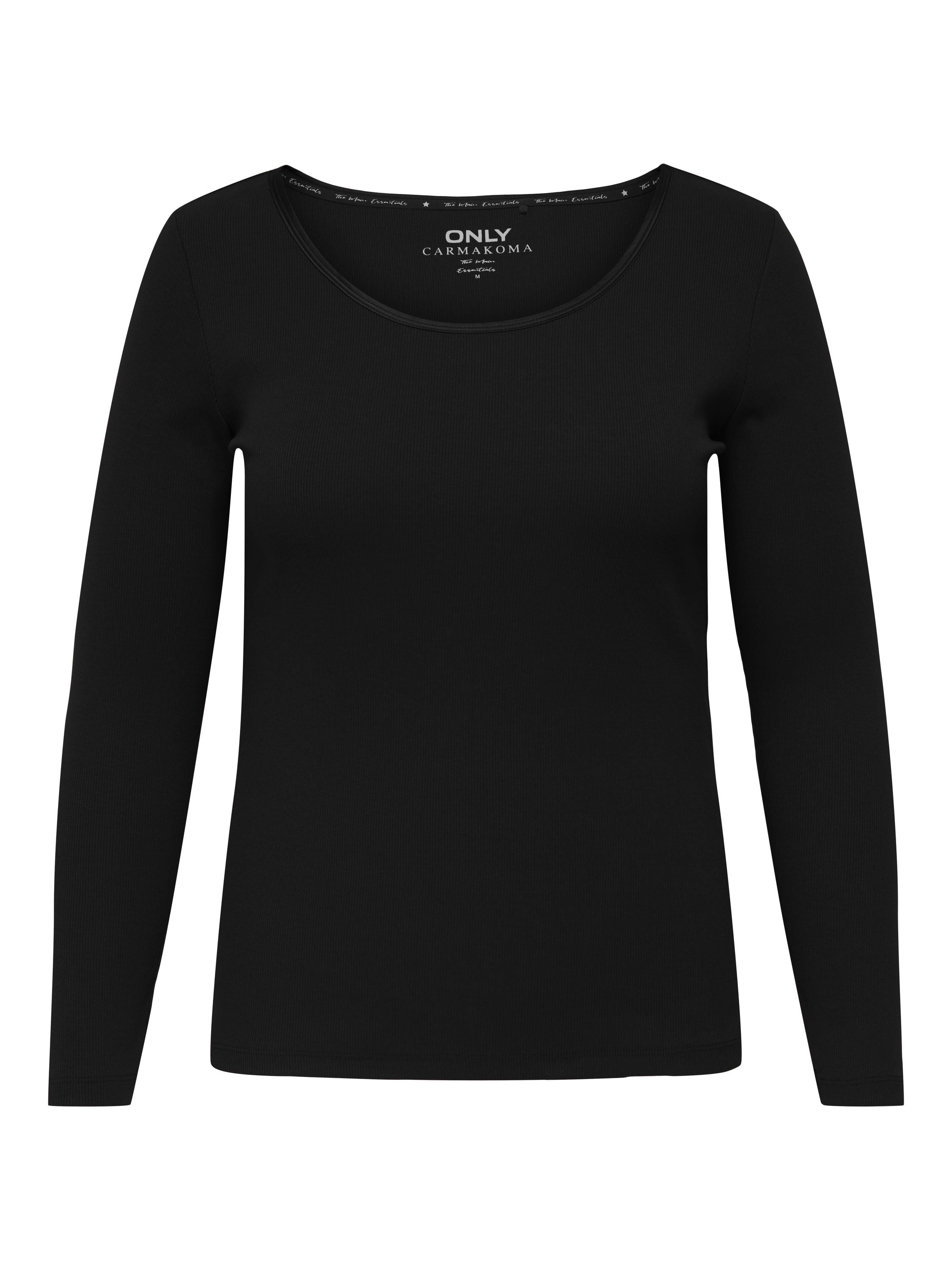 Langarmshirt aus Bio-Baumwolle - Black - Schwarz