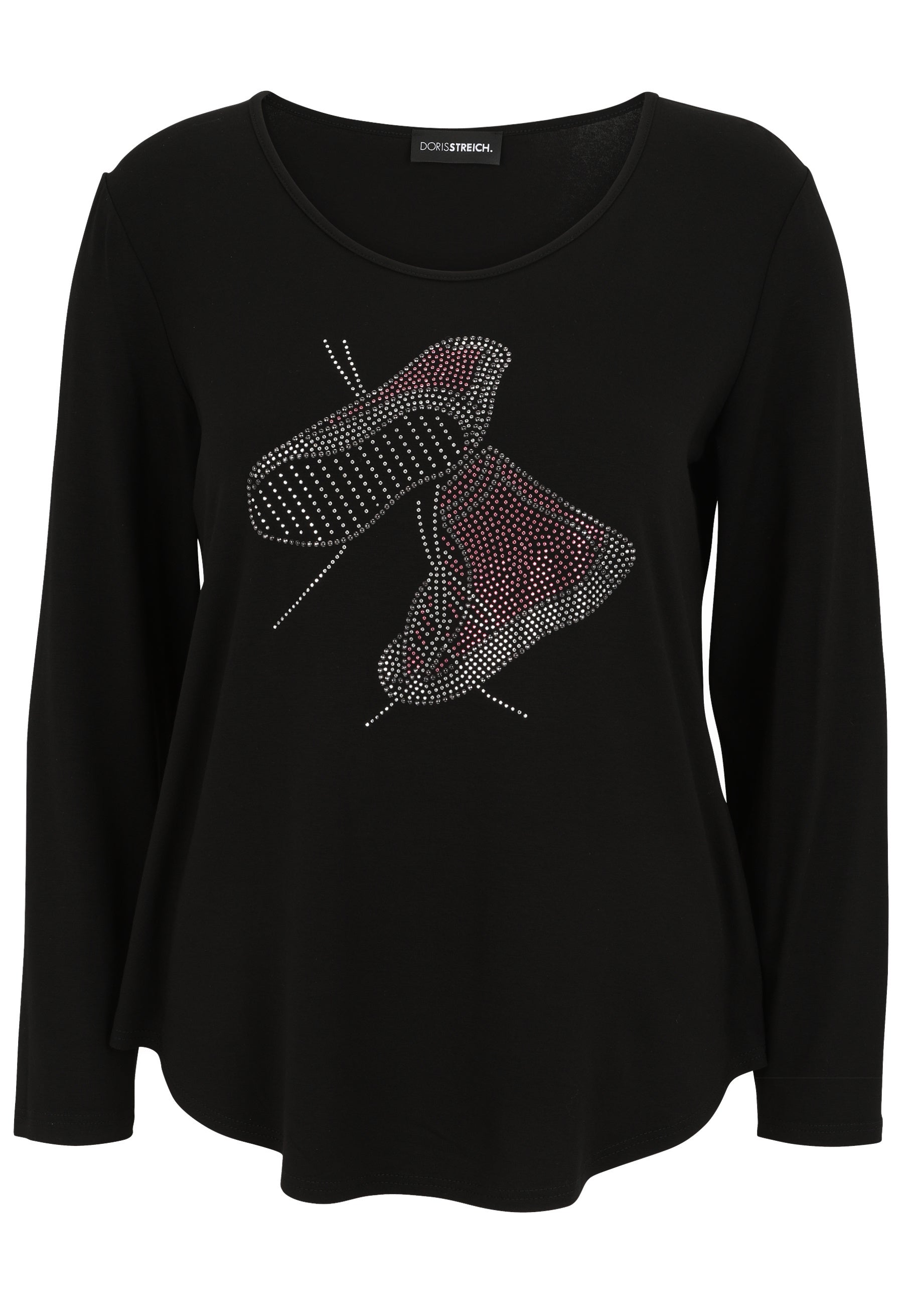 Sweatshirt aus Viskose - 99-Schwarz - Schwarz