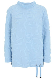 Sweatshirt mit Stehkragen - 58-Hellblau - Blau