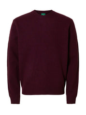 Strickpullover aus Meriniowolle - Blackberry Cordial - Rot