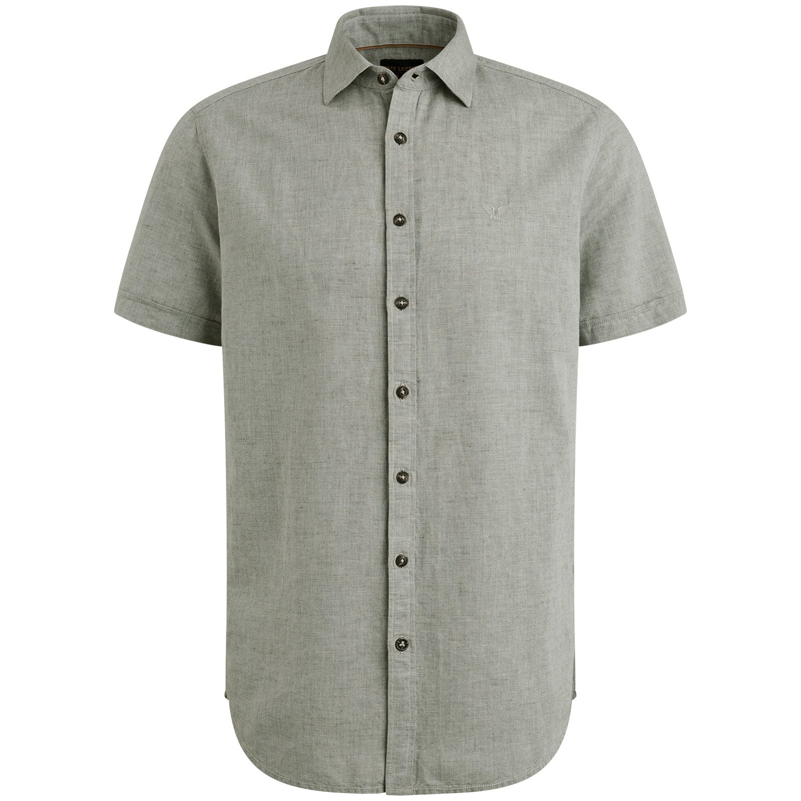 Freizeithemd Regular Fit aus Leinenmix - 6149-Deep Lichen Green - Grün