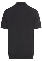 Leichtes Strick-Polo aus reiner Baumwolle - 48-Dark Navy - Blau