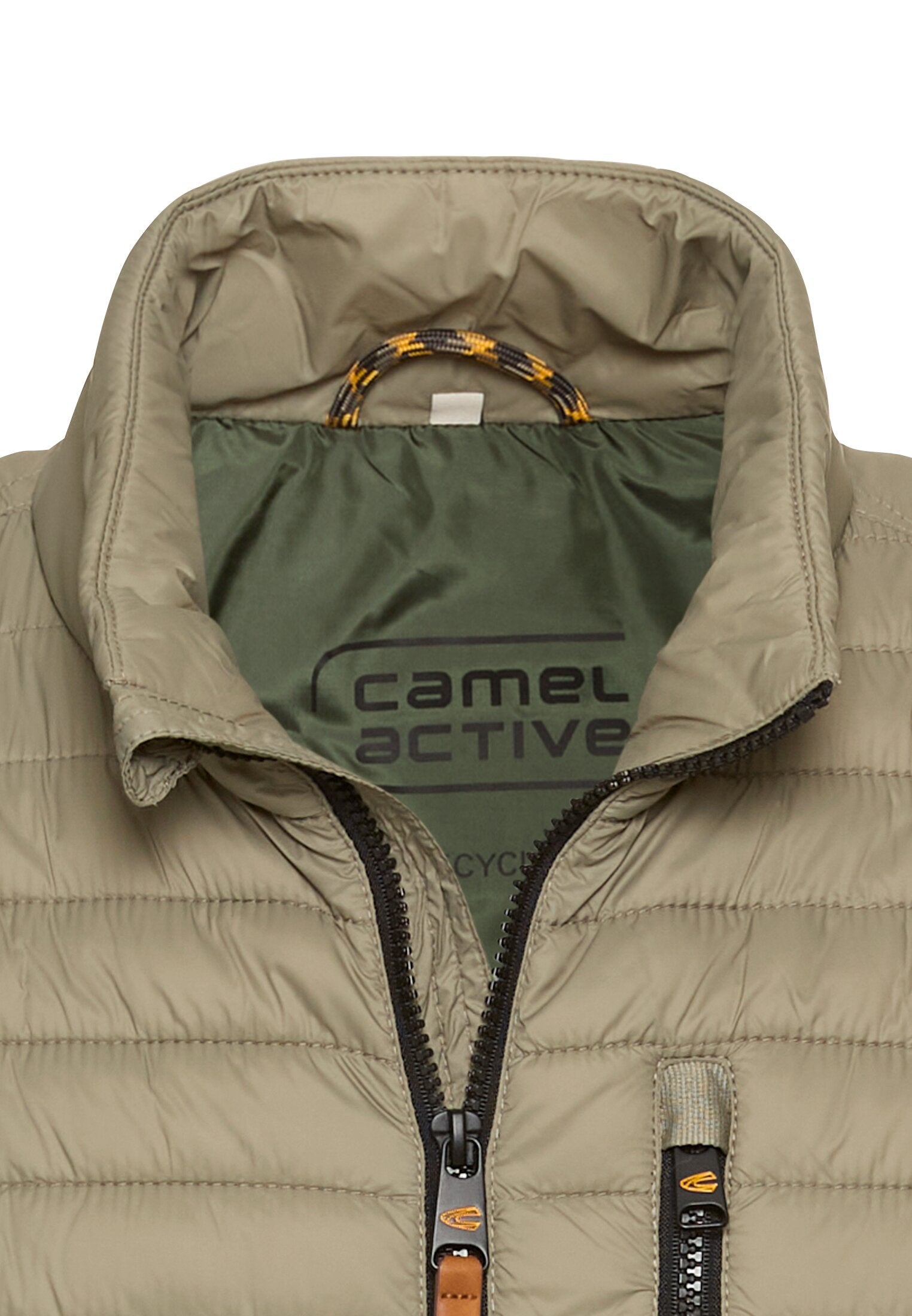 Steppjacke mit Stehkragen - 31-Khaki - Khaki