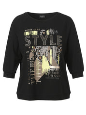 T-Shirt - 103-schwarz multicolor - Schwarz