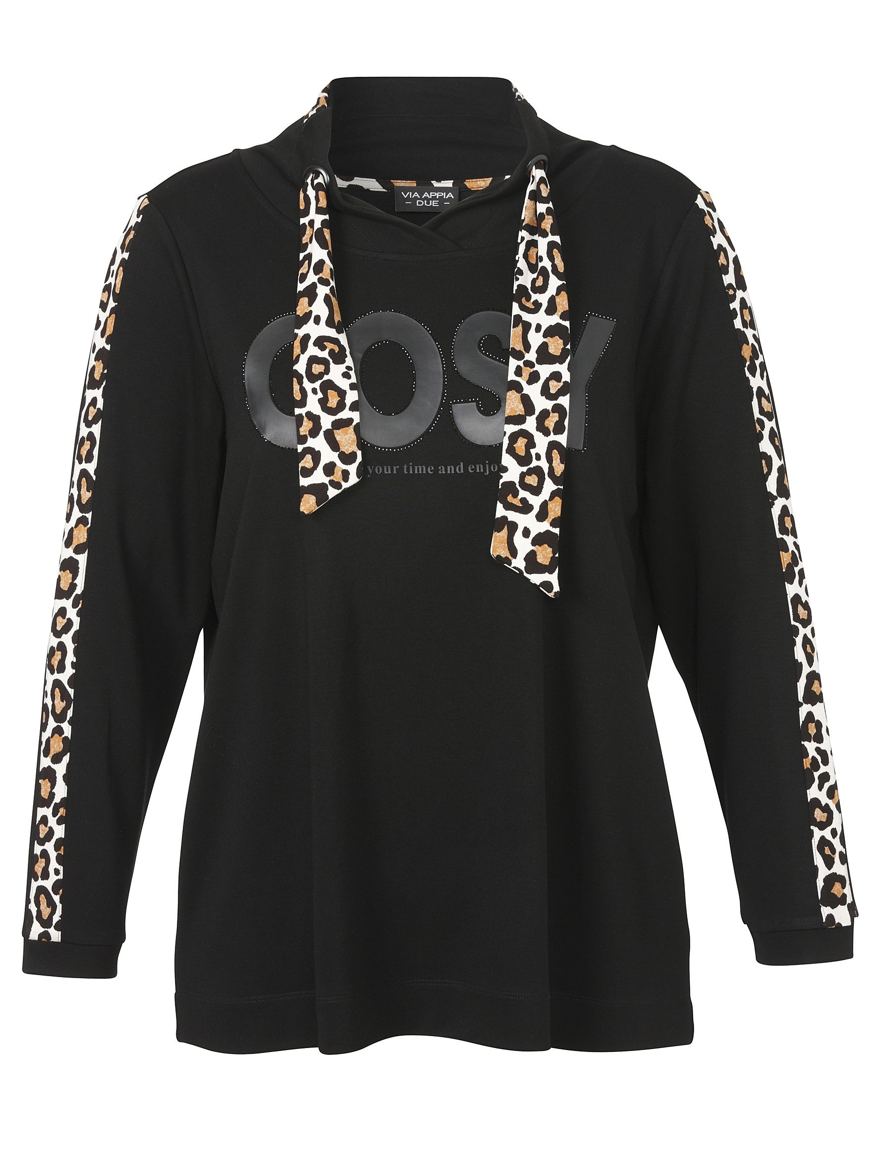 Sweatshirt - 103-schwarz multicolor - Schwarz
