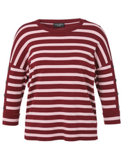 Pullover aus Viskose - 610670-beere / rosa - Rot | Mehrfarbig