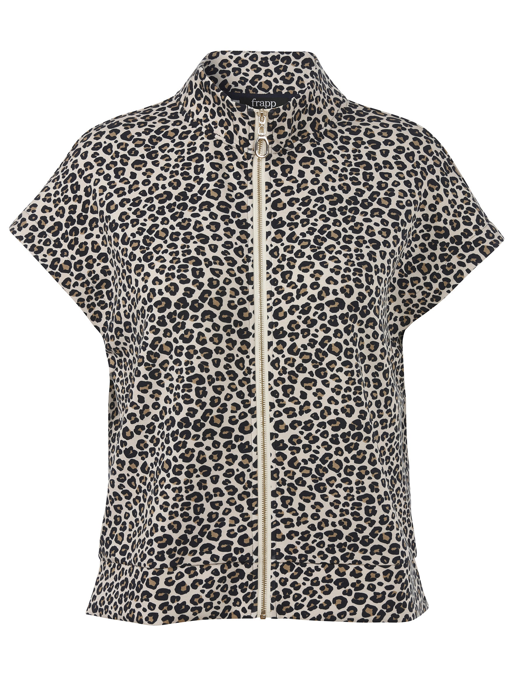 Weste mit Stehkragen - 757-camel multicolor - Braun