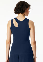 Trägertop mit Cut-Out - 801-admiral - Blau