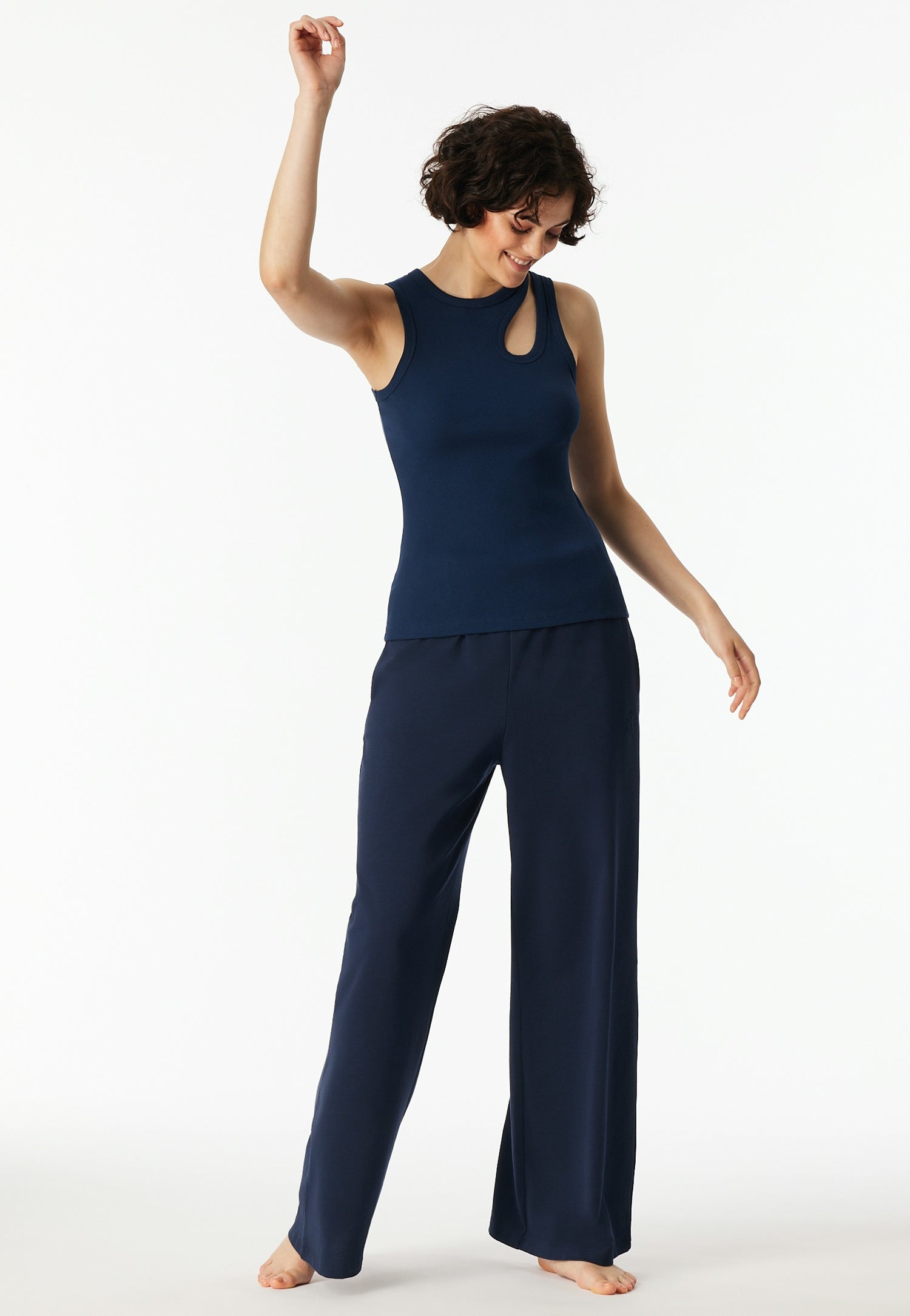 Trägertop mit Cut-Out - 801-admiral - Blau