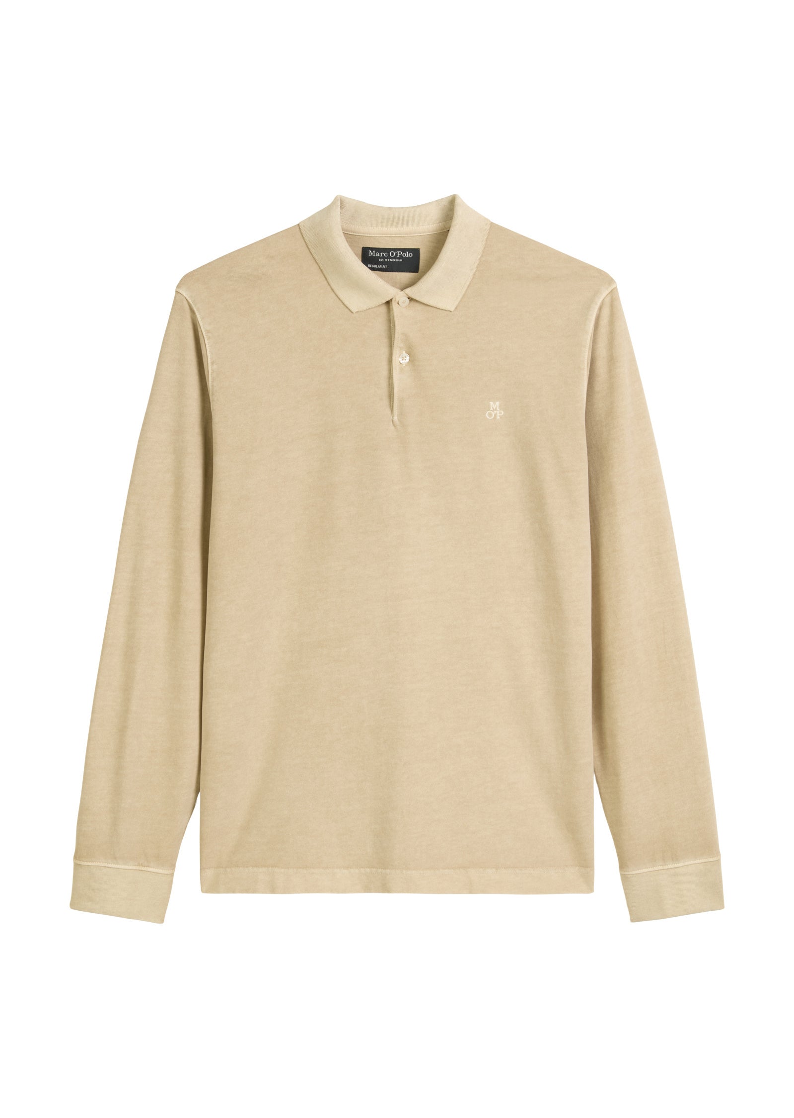Langarm-Poloshirt Regular Fit - 111-pure cashmere - Beige