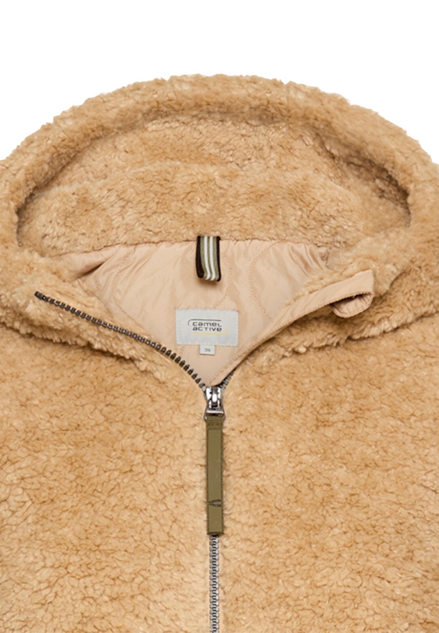 Teddy-Mantel - 20-Cashmere - Beige