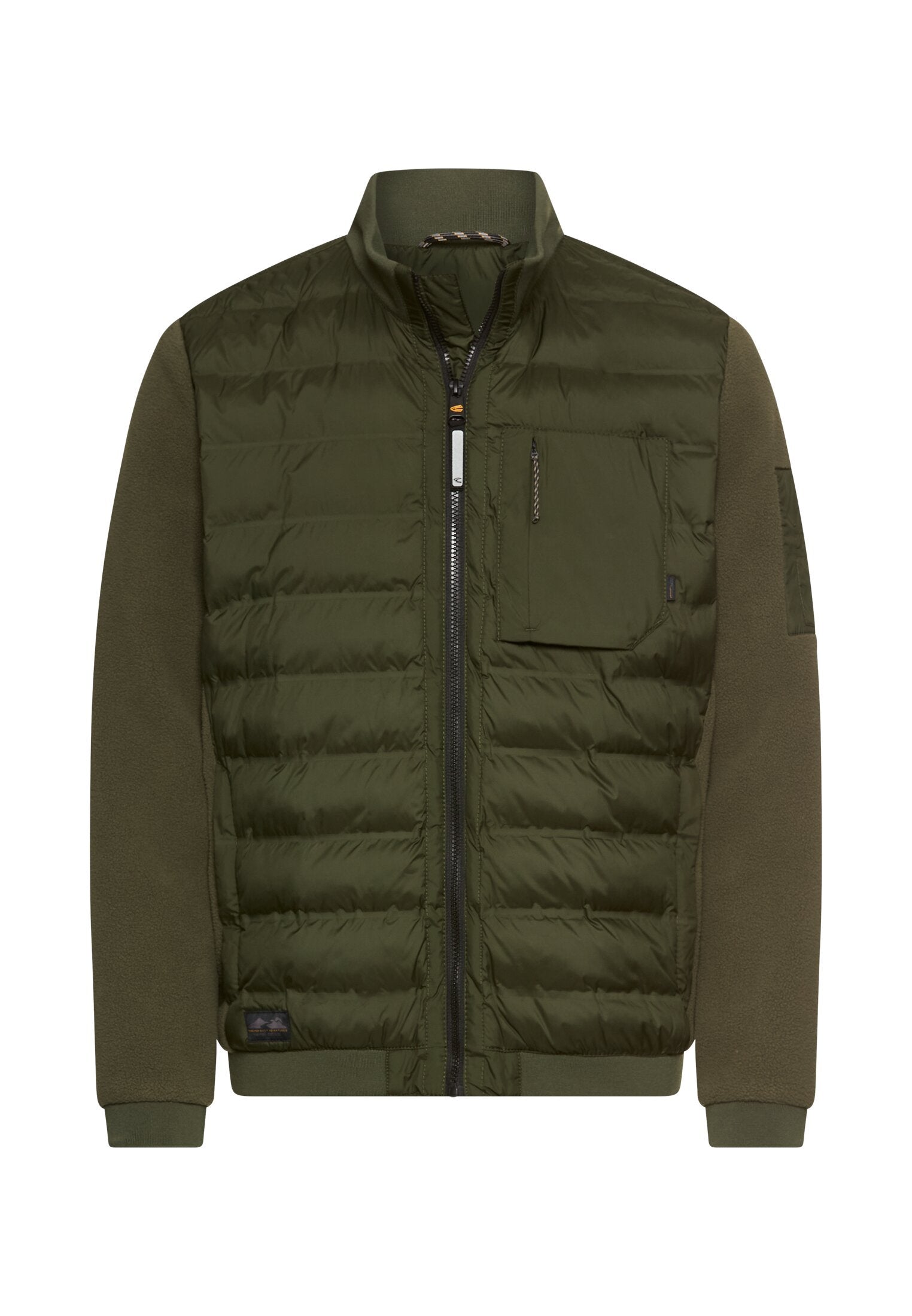Bomberjacke mit Stehkragen - 37-Forest Green - Khaki
