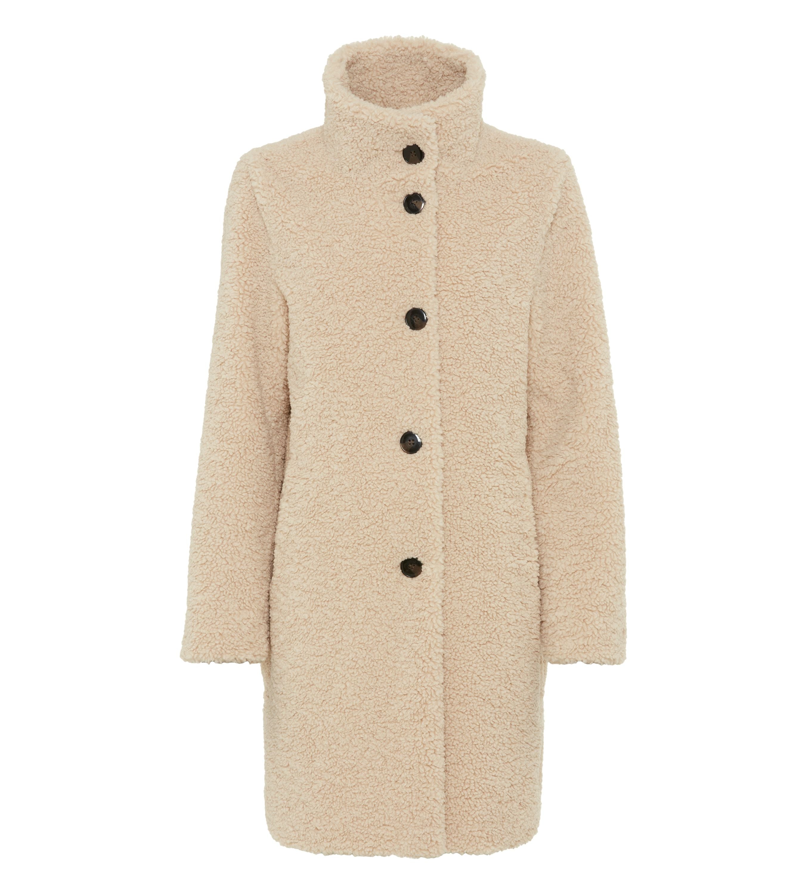 Teddy-Mantel aus Fun Fur - 0011 - Beige