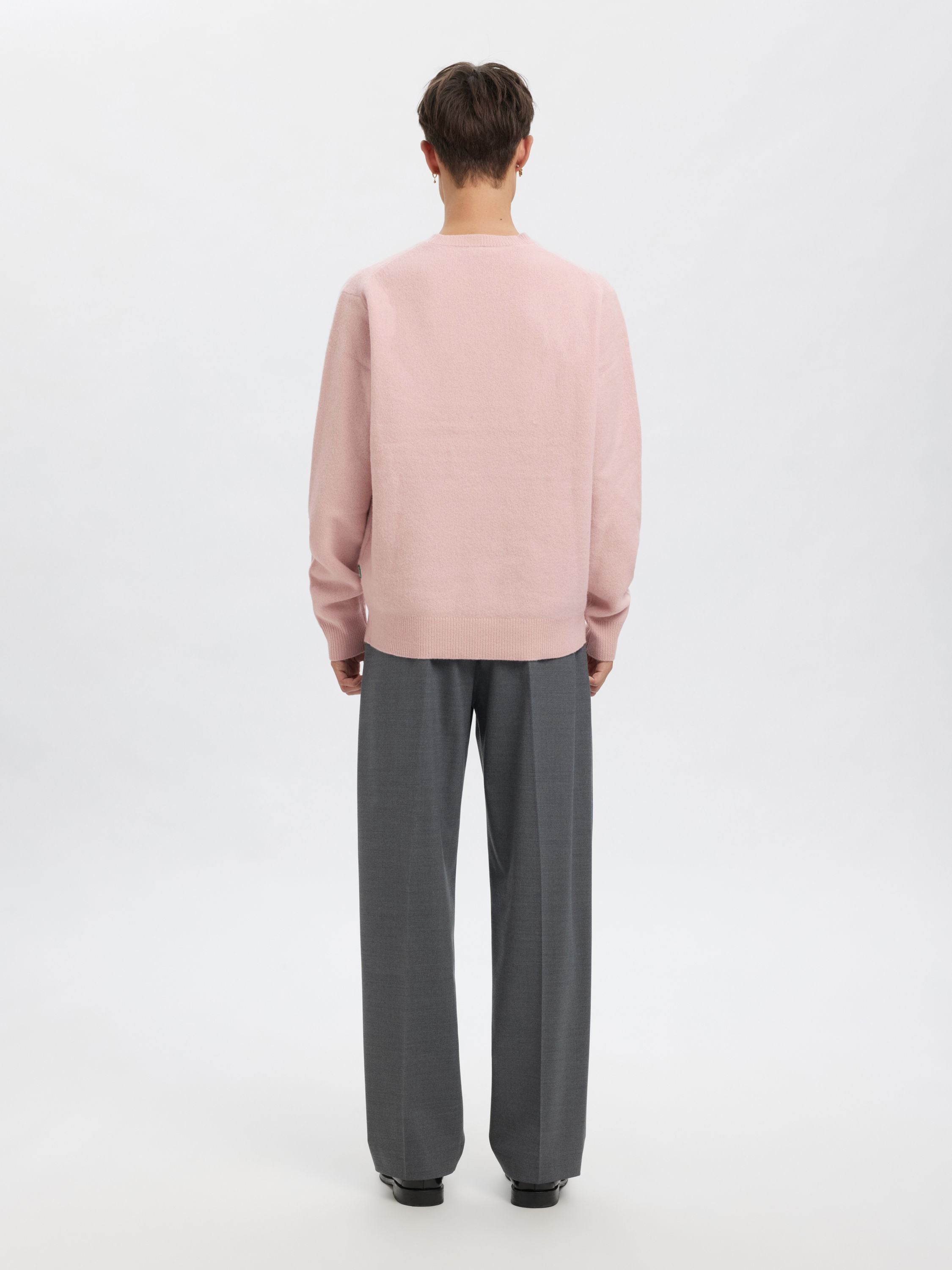 Strickpullover aus Meriniowolle - Barely Pink - Rosa