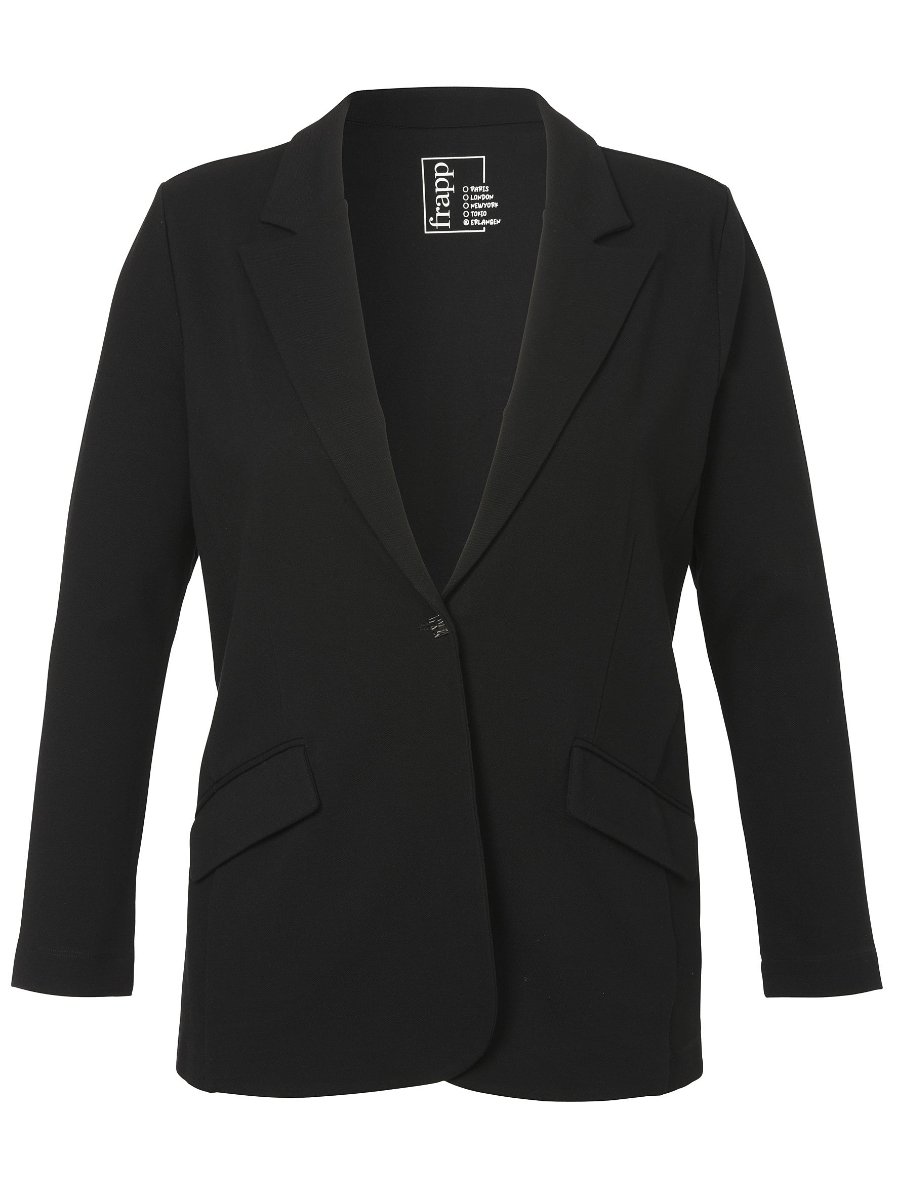 Blazer aus Viskosemix - 104-black - Schwarz