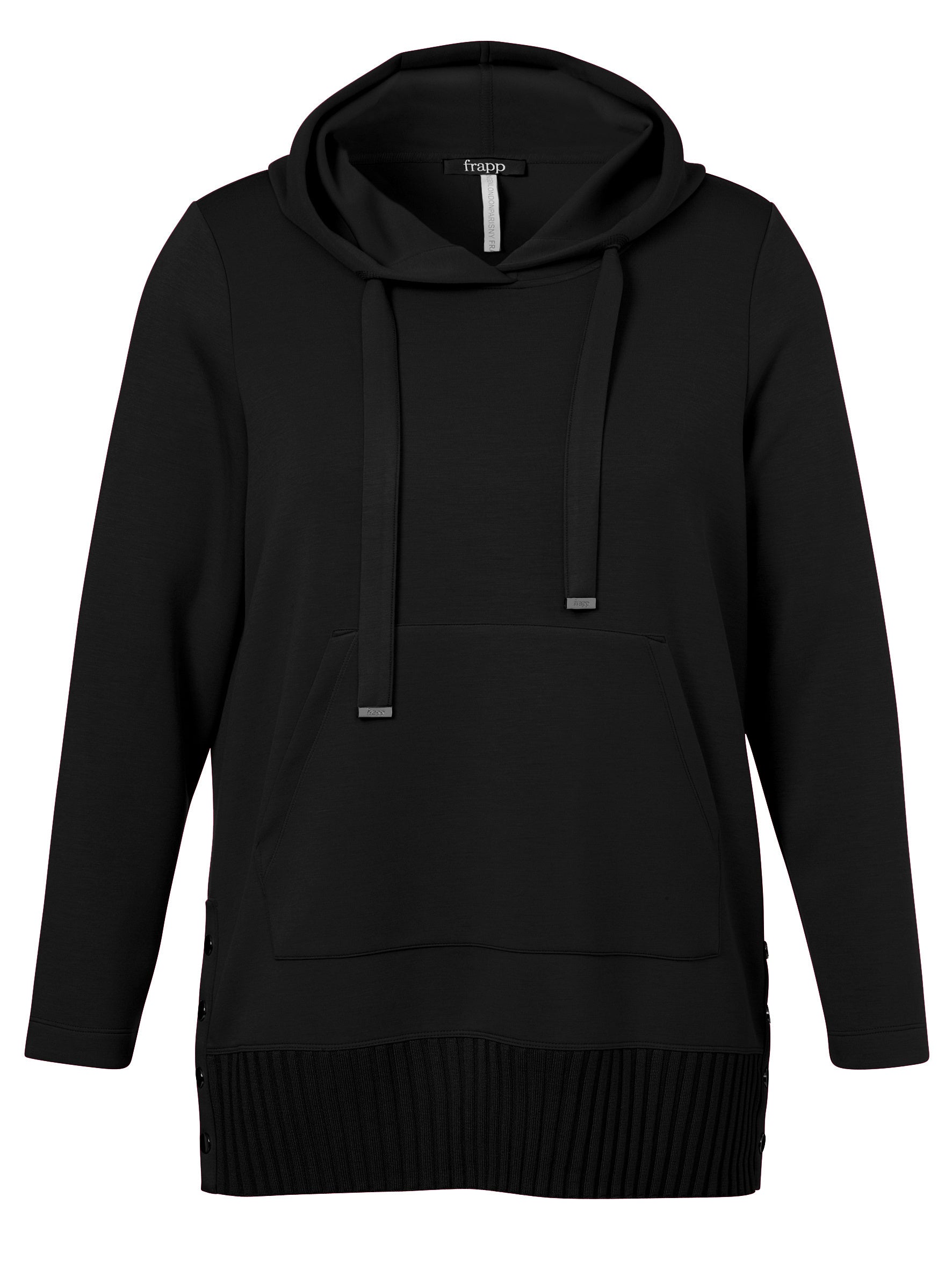 Sweathoodie aus Viskosemix - 104-black - Schwarz