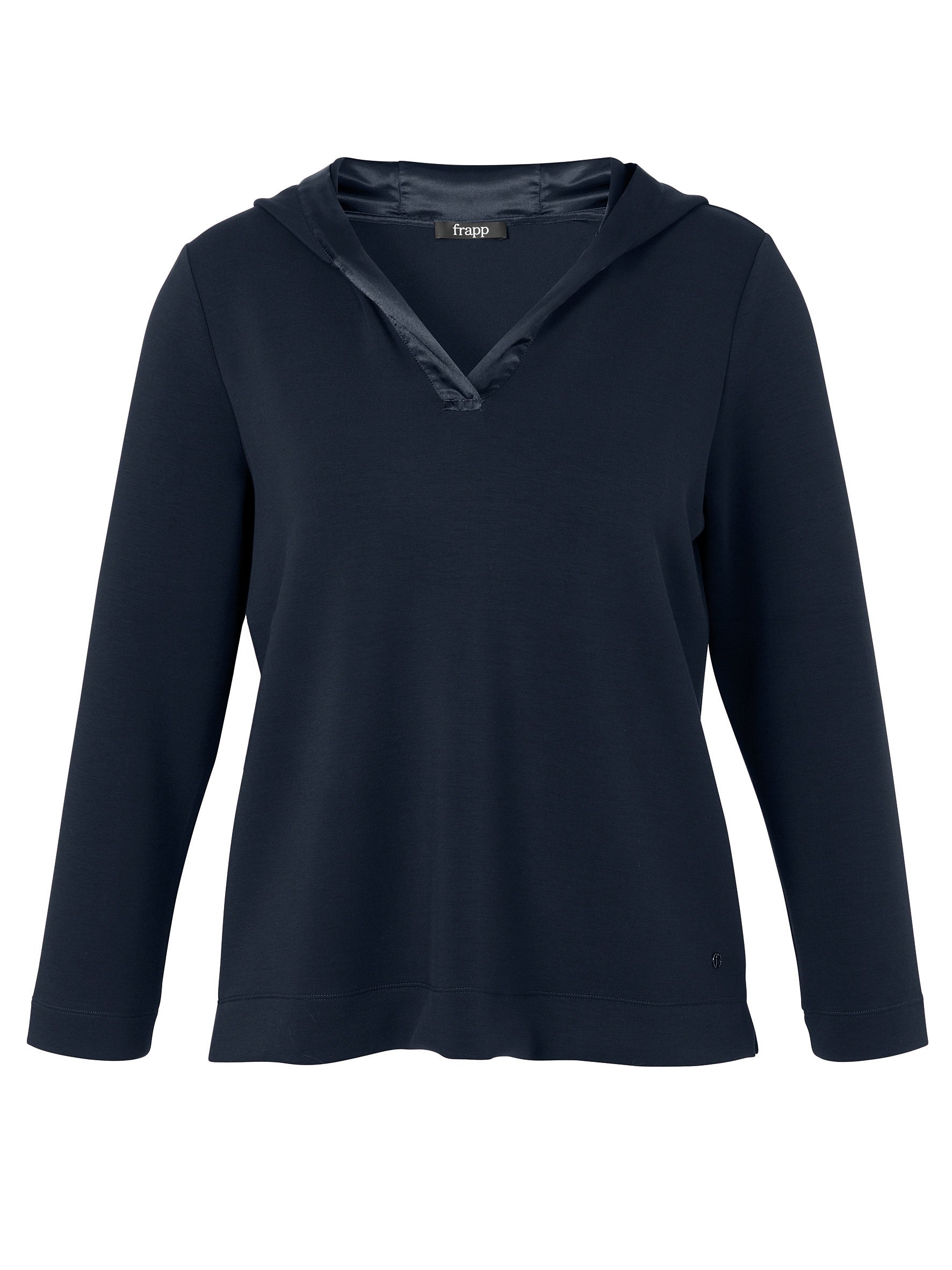 Sweathoodie aus Viskosemix - 814-navy - Blau