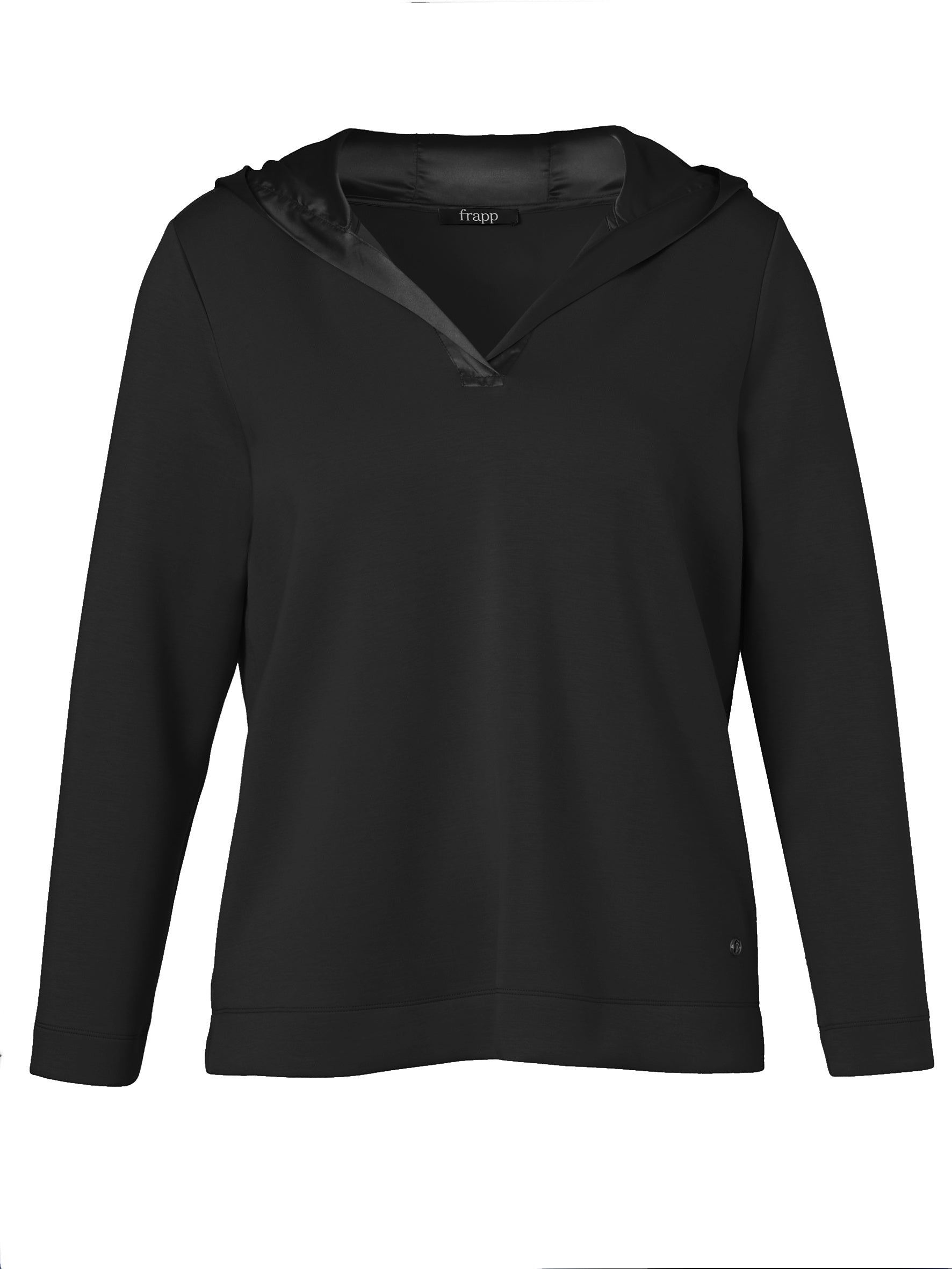 Sweathoodie aus Viskosemix - 104-black - Schwarz