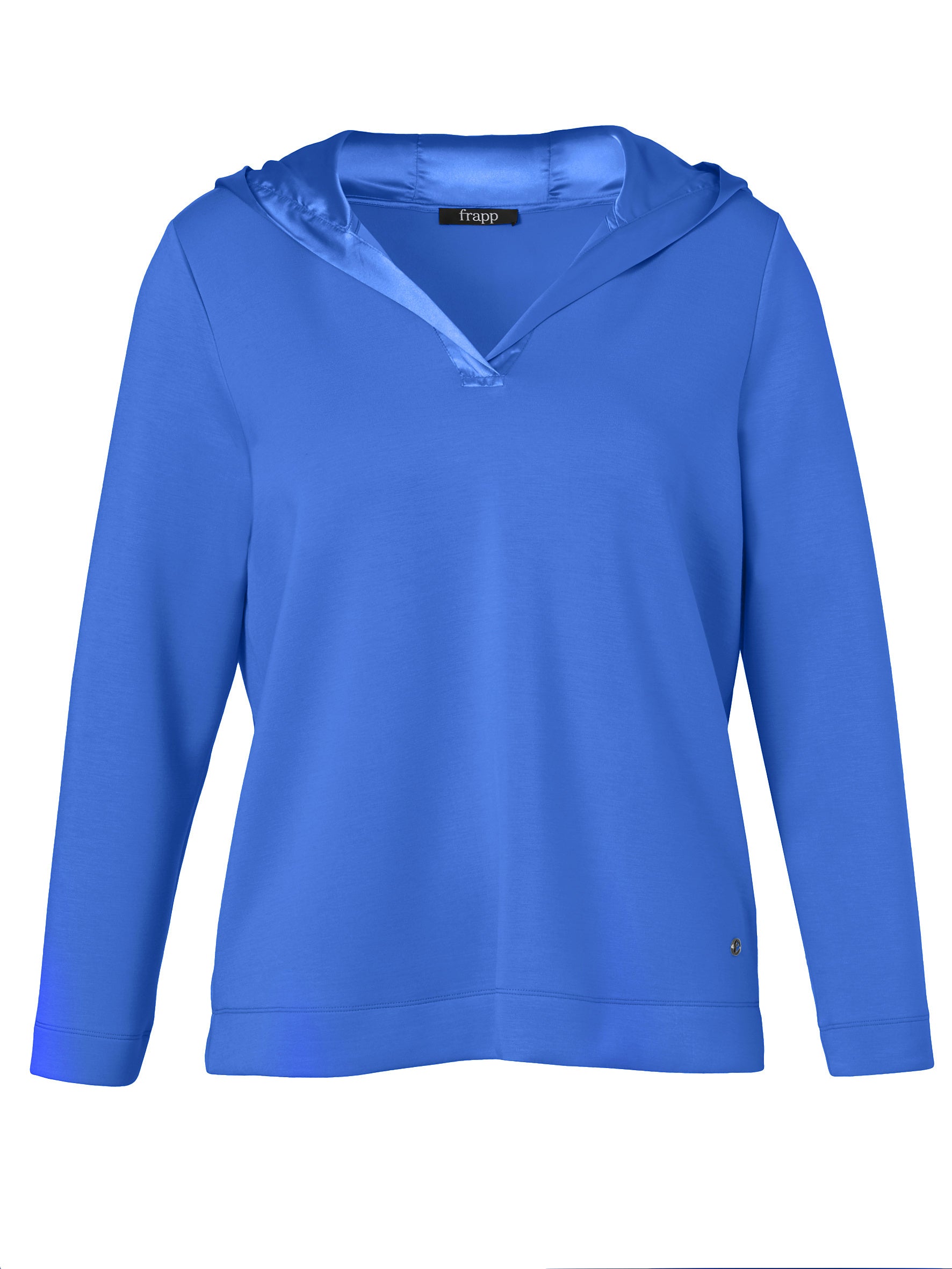 Sweathoodie aus Viskosemix - 854-azur - Blau