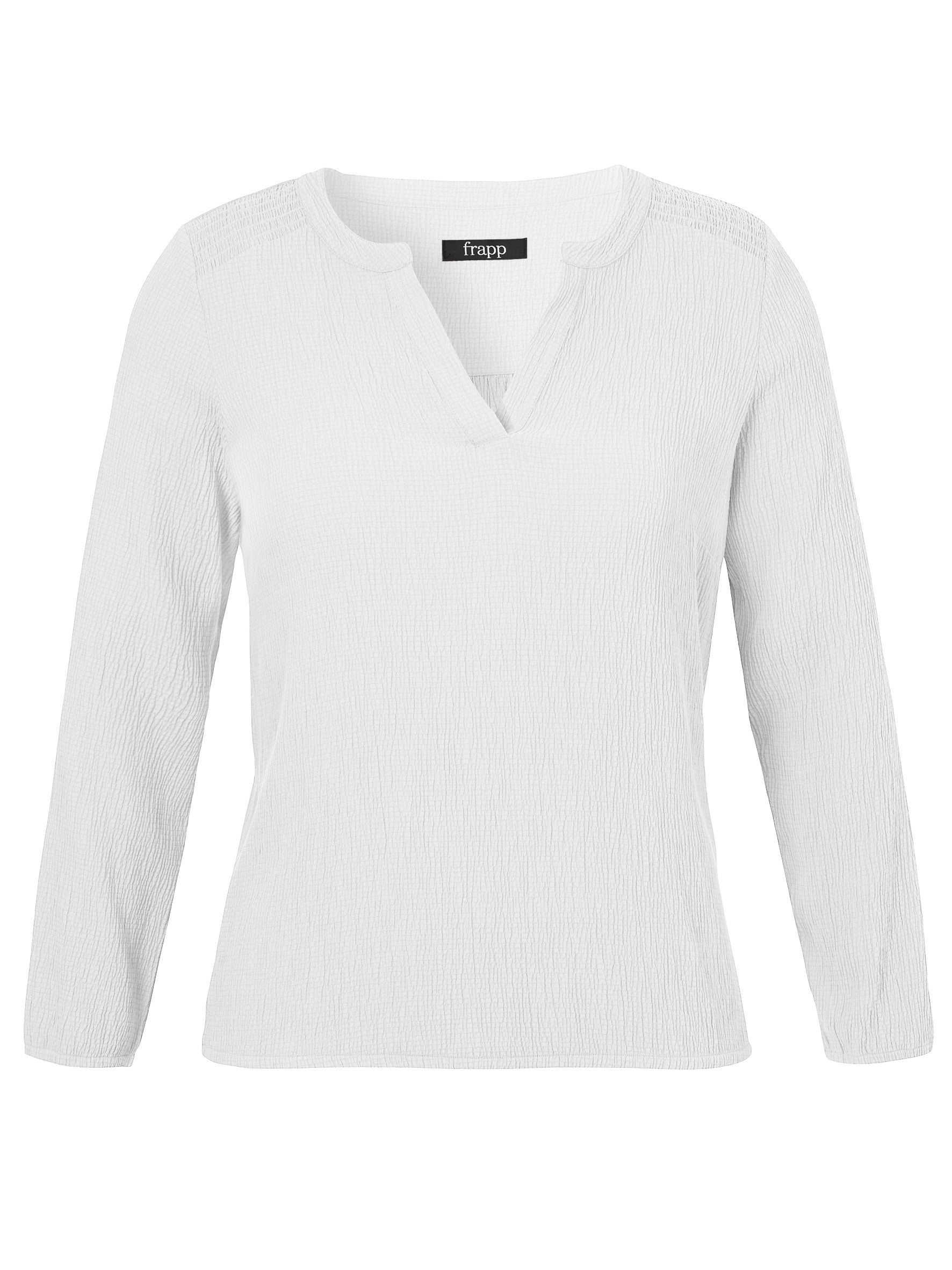 Schlupfbluse aus Viskosemix - 954-offwhite - Creme