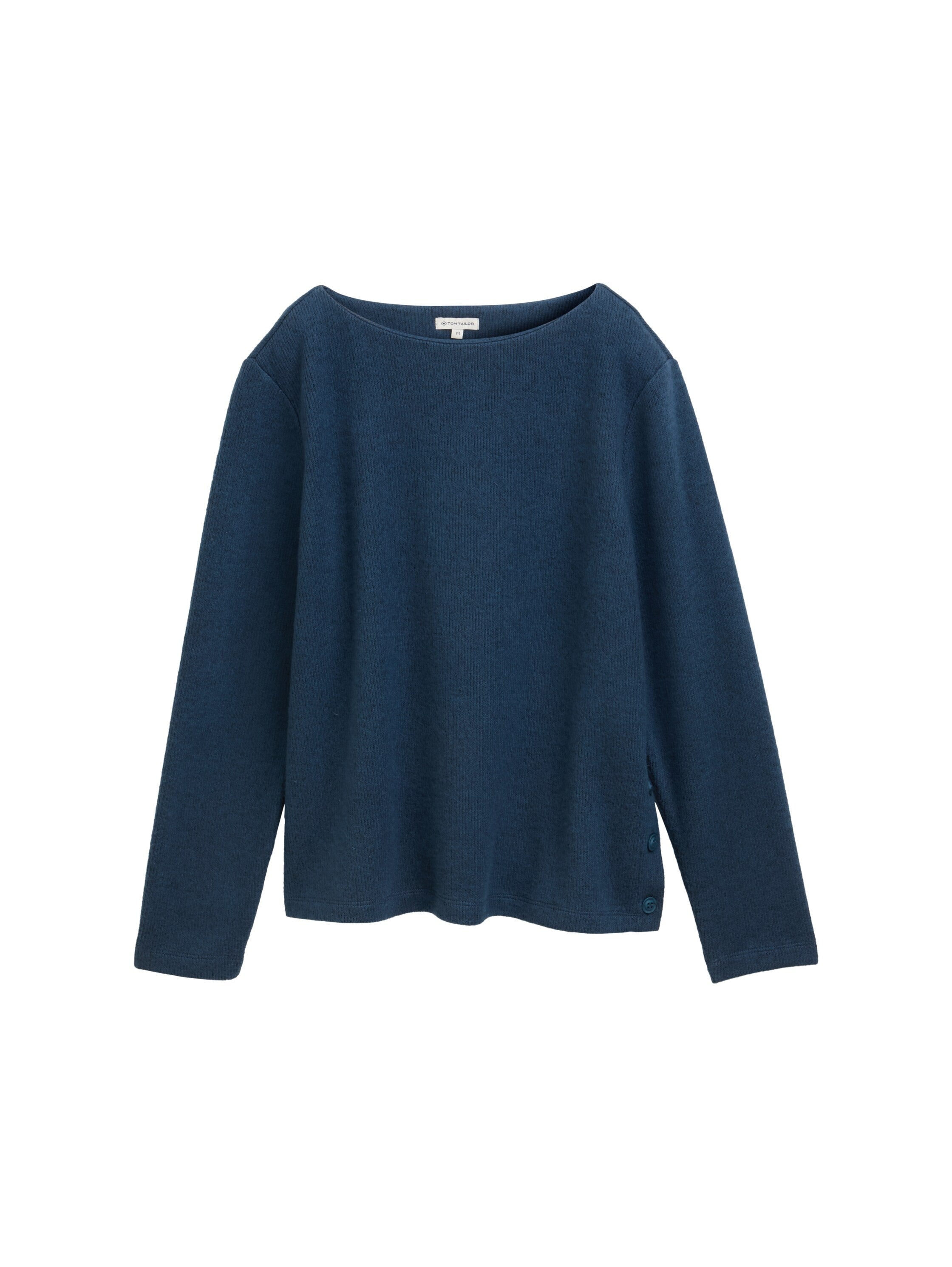 Strickpullover meliert - 38879-dark petrol melange - Blau
