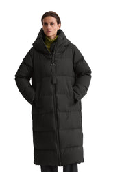 Daunenmantel mit Kapuze - 975-night grey melange - Grau