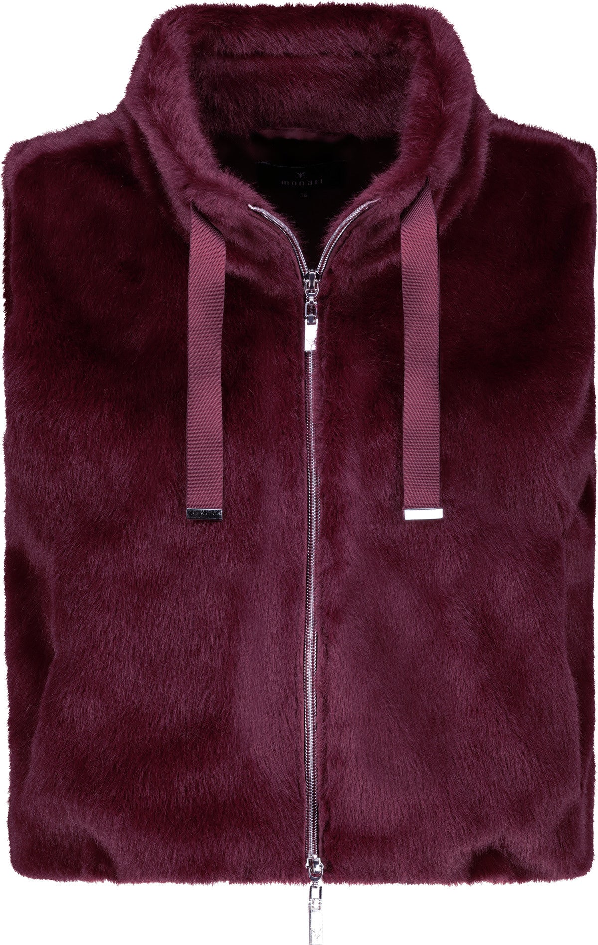 Weste aus Fun Fur - 359 bordeaux - Rot